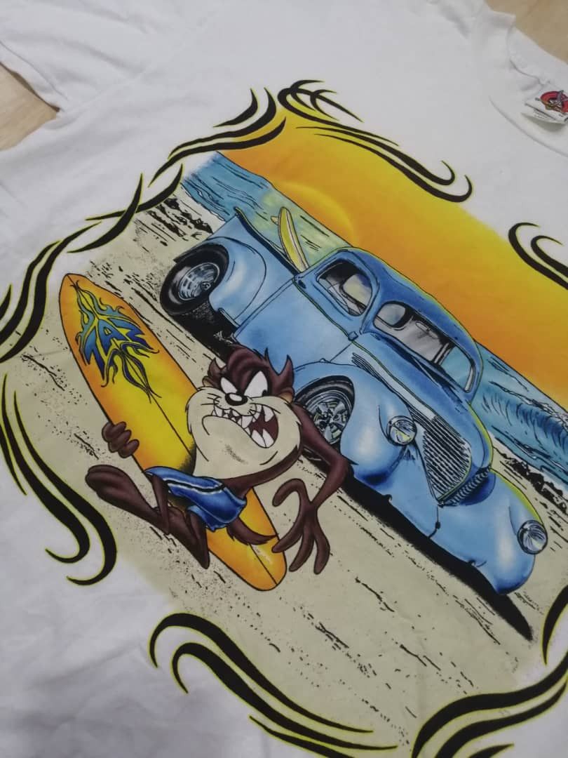 Cartoon Network × Vintage Vintage 1997 Looney Tunes Gpahic Tees Space Jams Size US L / EU 52-54 / 3 - 7 Thumbnail
