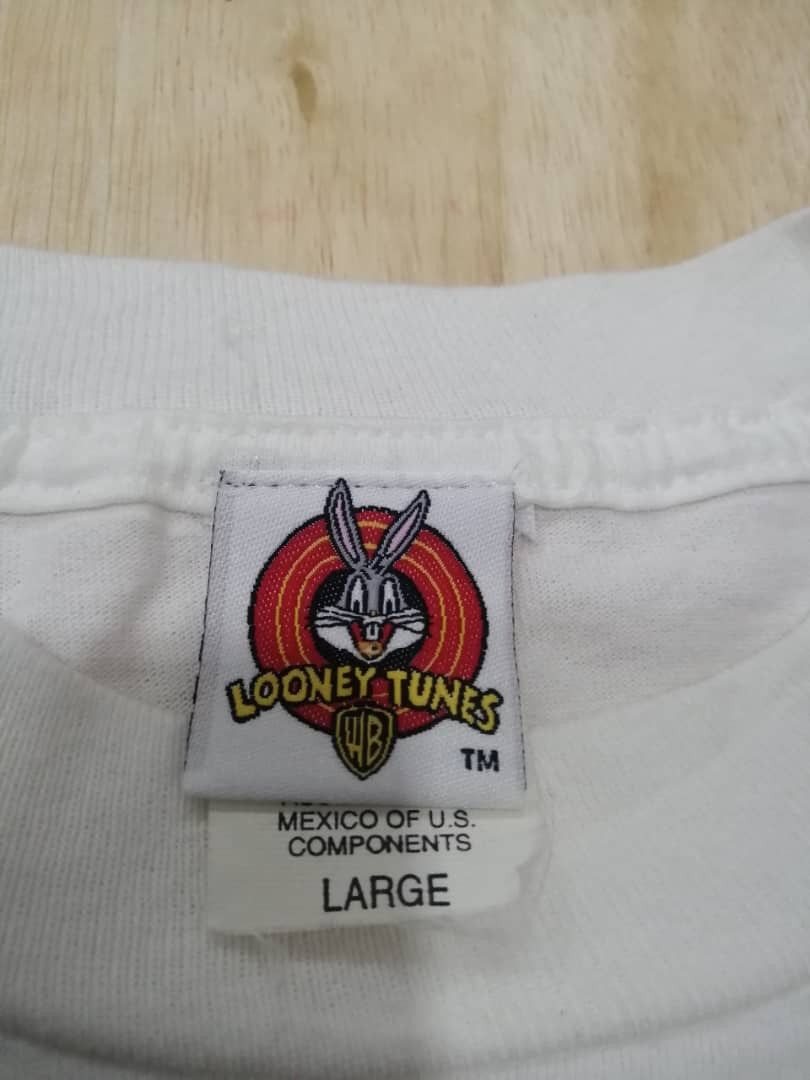 Cartoon Network × Vintage Vintage 1997 Looney Tunes Gpahic Tees Space Jams Size US L / EU 52-54 / 3 - 4 Thumbnail