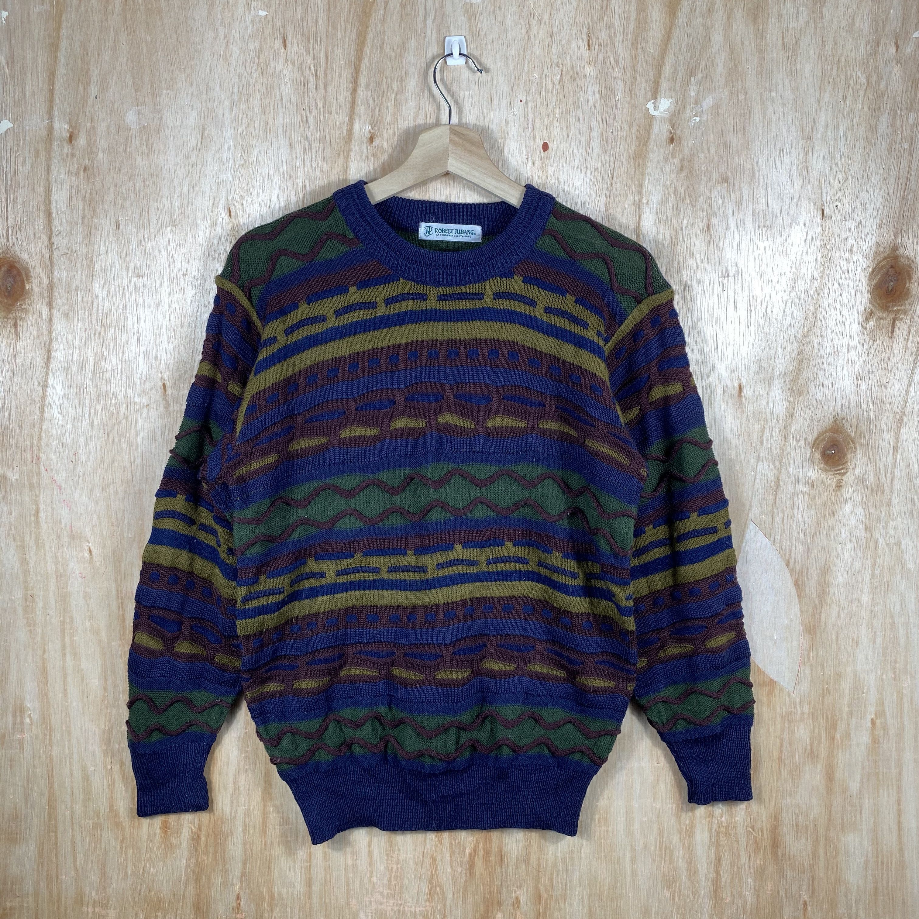 Vintage Robelt Jubang like Coogi Knitwear Sweater Size US S / EU 44-46 / 1 - 1 Thumbnail