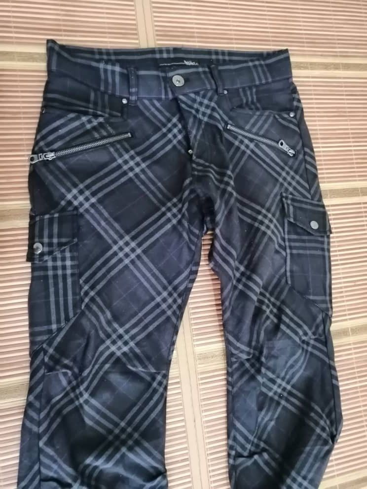 Mossimo × Seditionaries Mossimo Pants Multi Pocket Zipper Cargos Punk Style Size US 32 / EU 48 - 4 Thumbnail