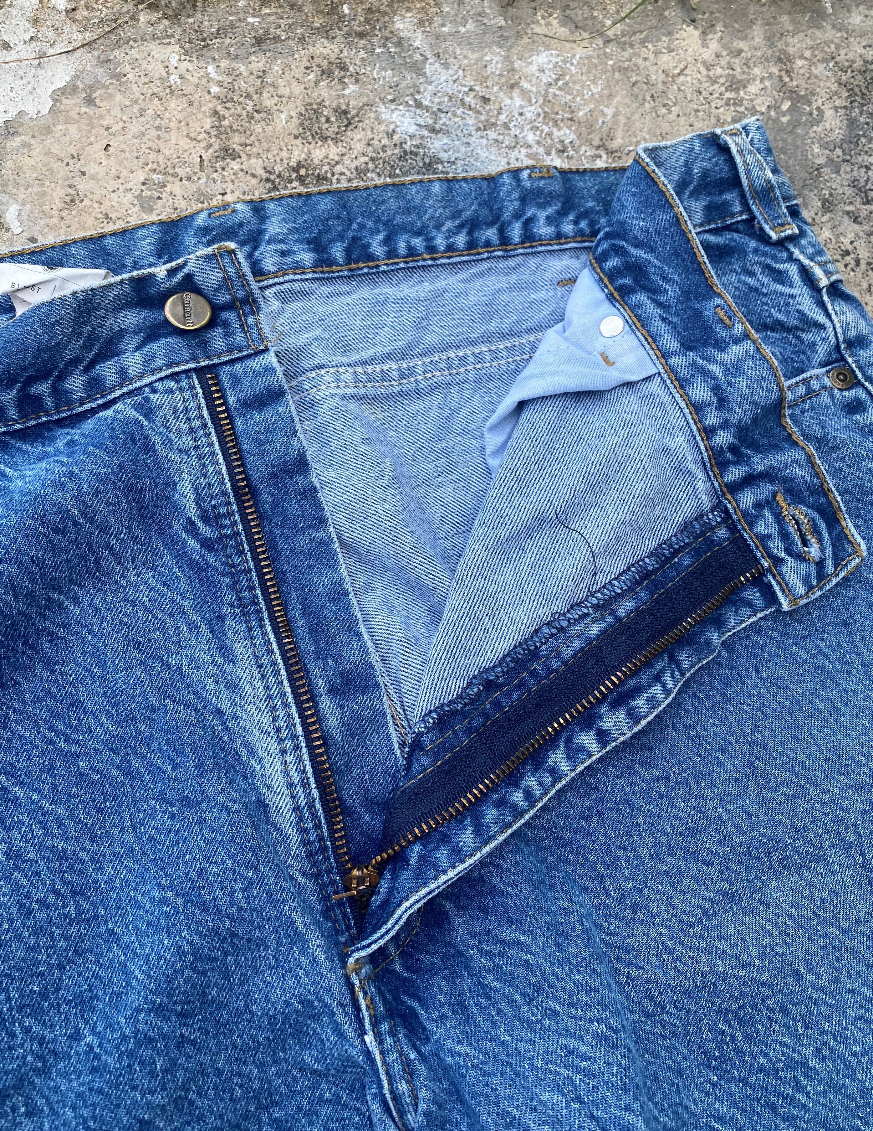 Carhartt × Vintage Vintage Carhatt Stone Wash Blue Denim Size 40 x 34 Size US 40 / EU 56 - 10 Thumbnail