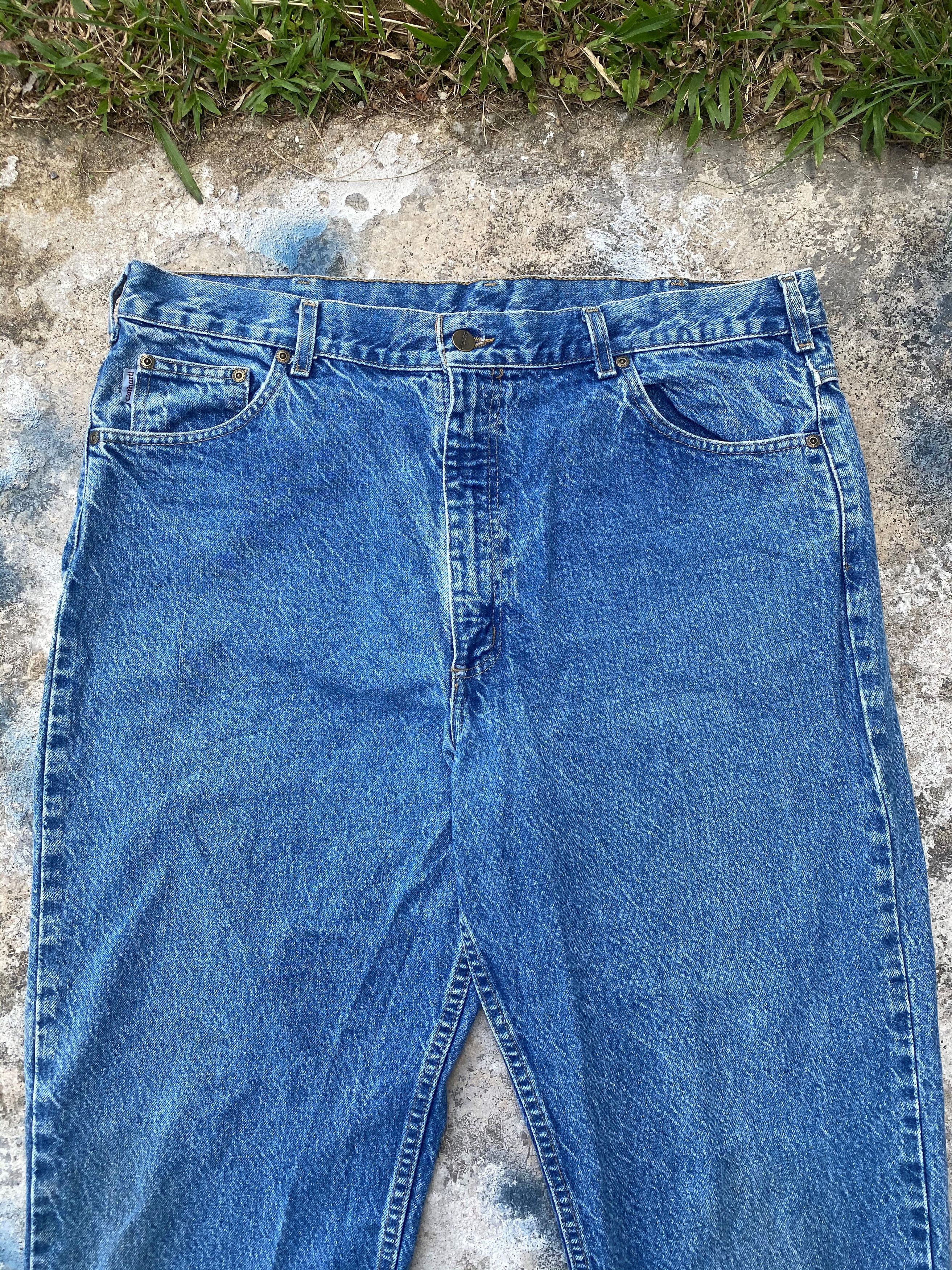 Carhartt × Vintage Vintage Carhatt Stone Wash Blue Denim Size 40 x 34 Size US 40 / EU 56 - 3 Thumbnail