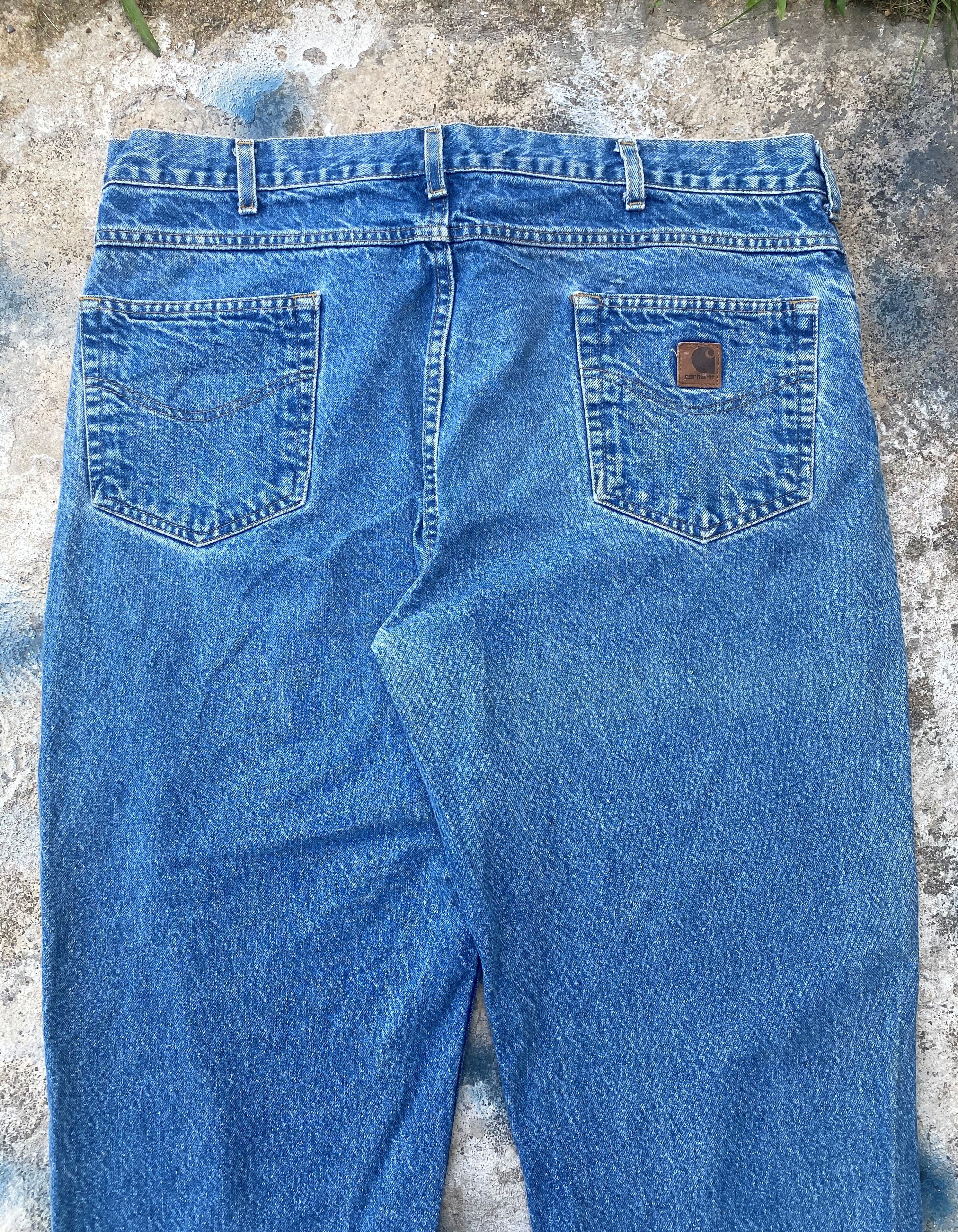 Carhartt × Vintage Vintage Carhatt Stone Wash Blue Denim Size 40 x 34 Size US 40 / EU 56 - 13 Thumbnail