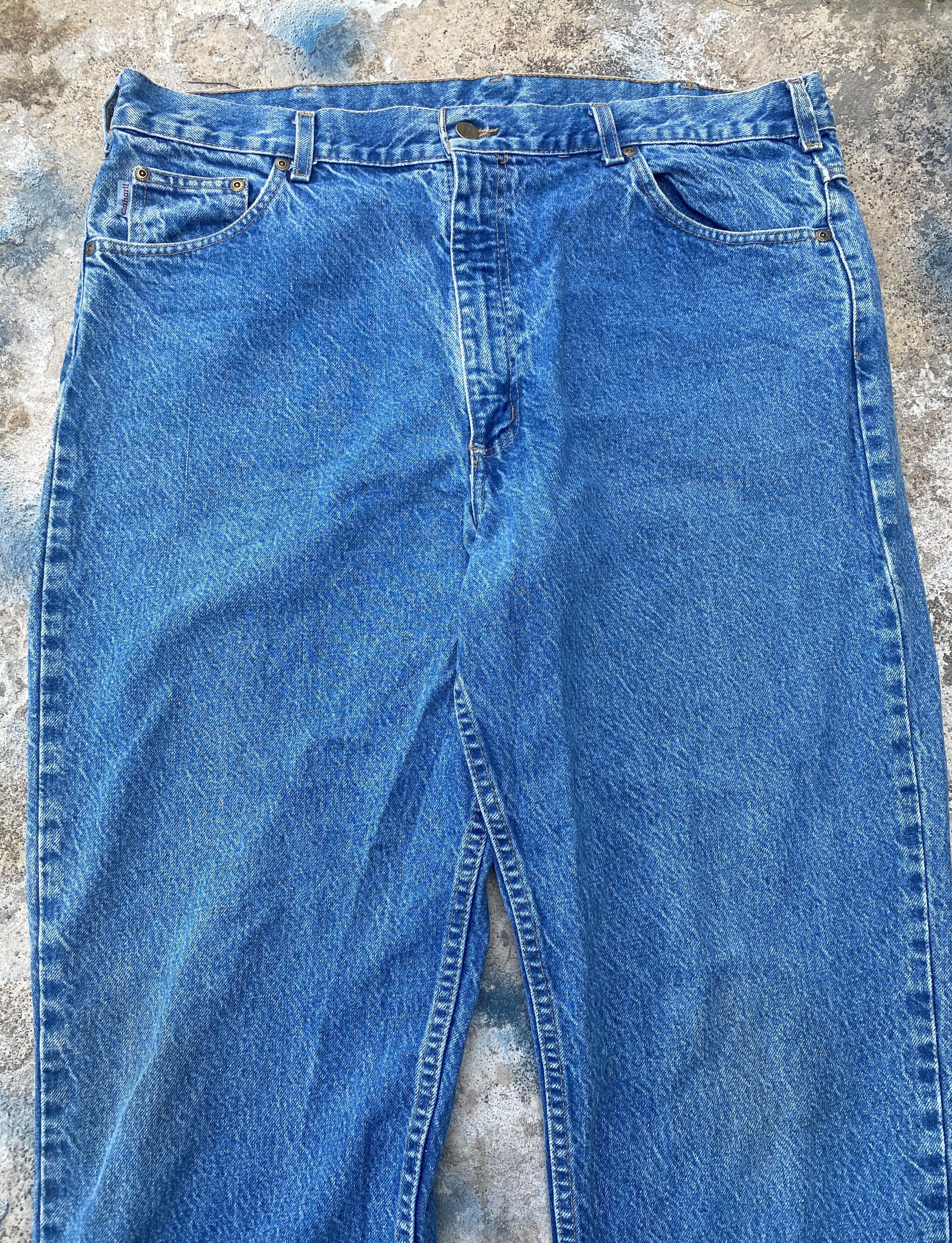 Carhartt × Vintage Vintage Carhatt Stone Wash Blue Denim Size 40 x 34 Size US 40 / EU 56 - 8 Thumbnail