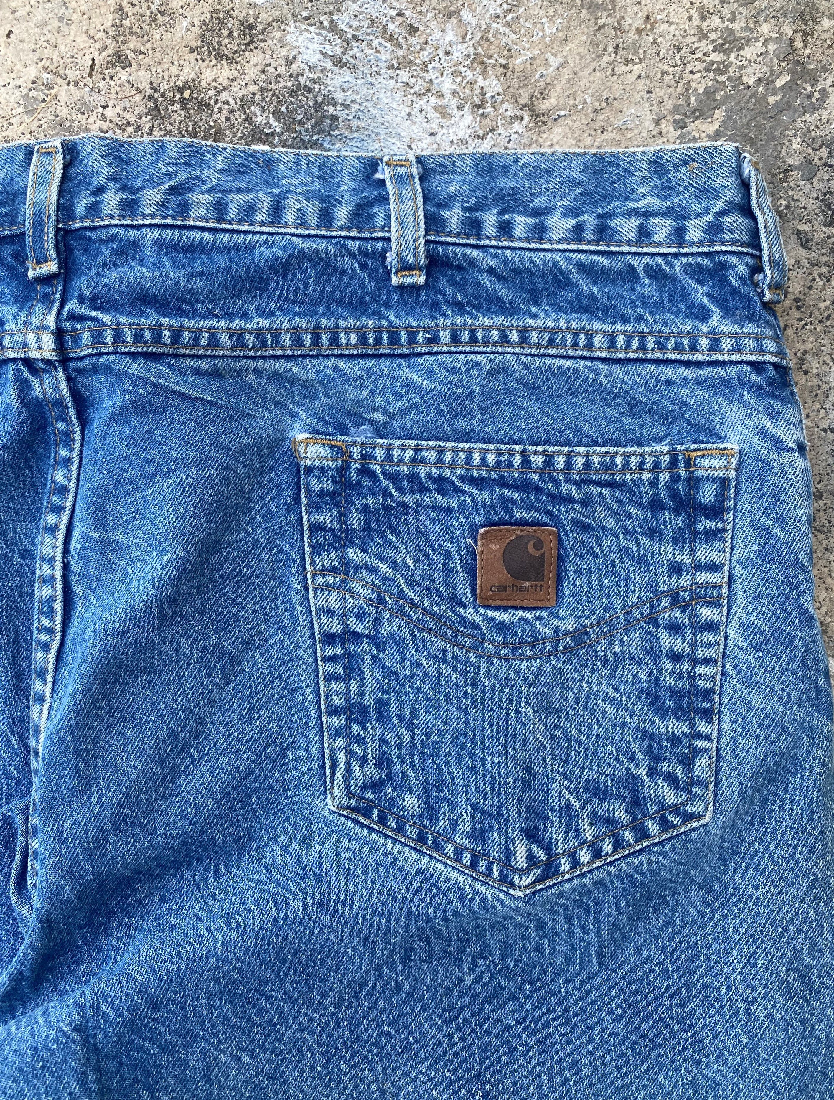 Carhartt × Vintage Vintage Carhatt Stone Wash Blue Denim Size 40 x 34 Size US 40 / EU 56 - 16 Thumbnail