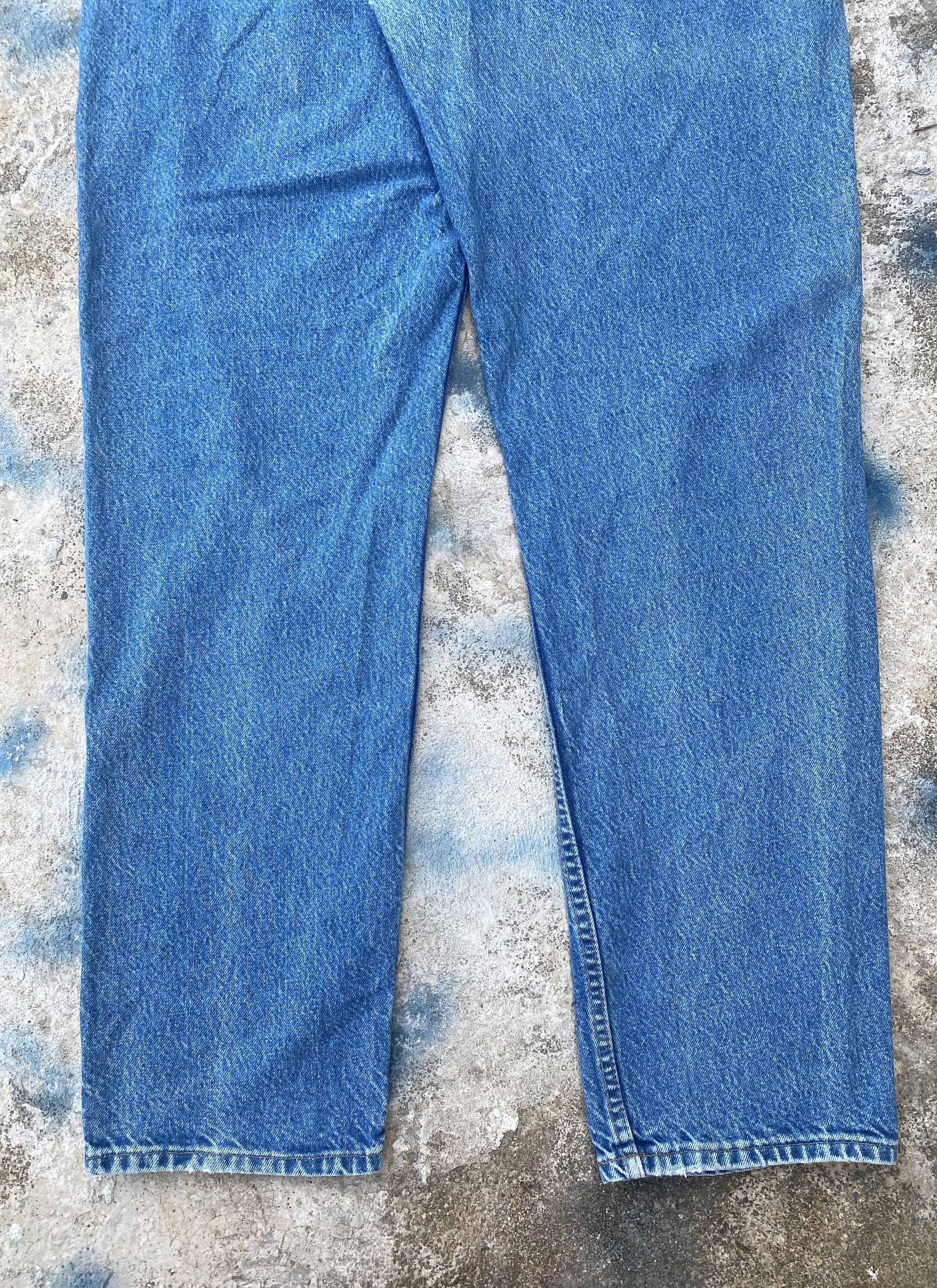 Carhartt × Vintage Vintage Carhatt Stone Wash Blue Denim Size 40 x 34 Size US 40 / EU 56 - 14 Thumbnail