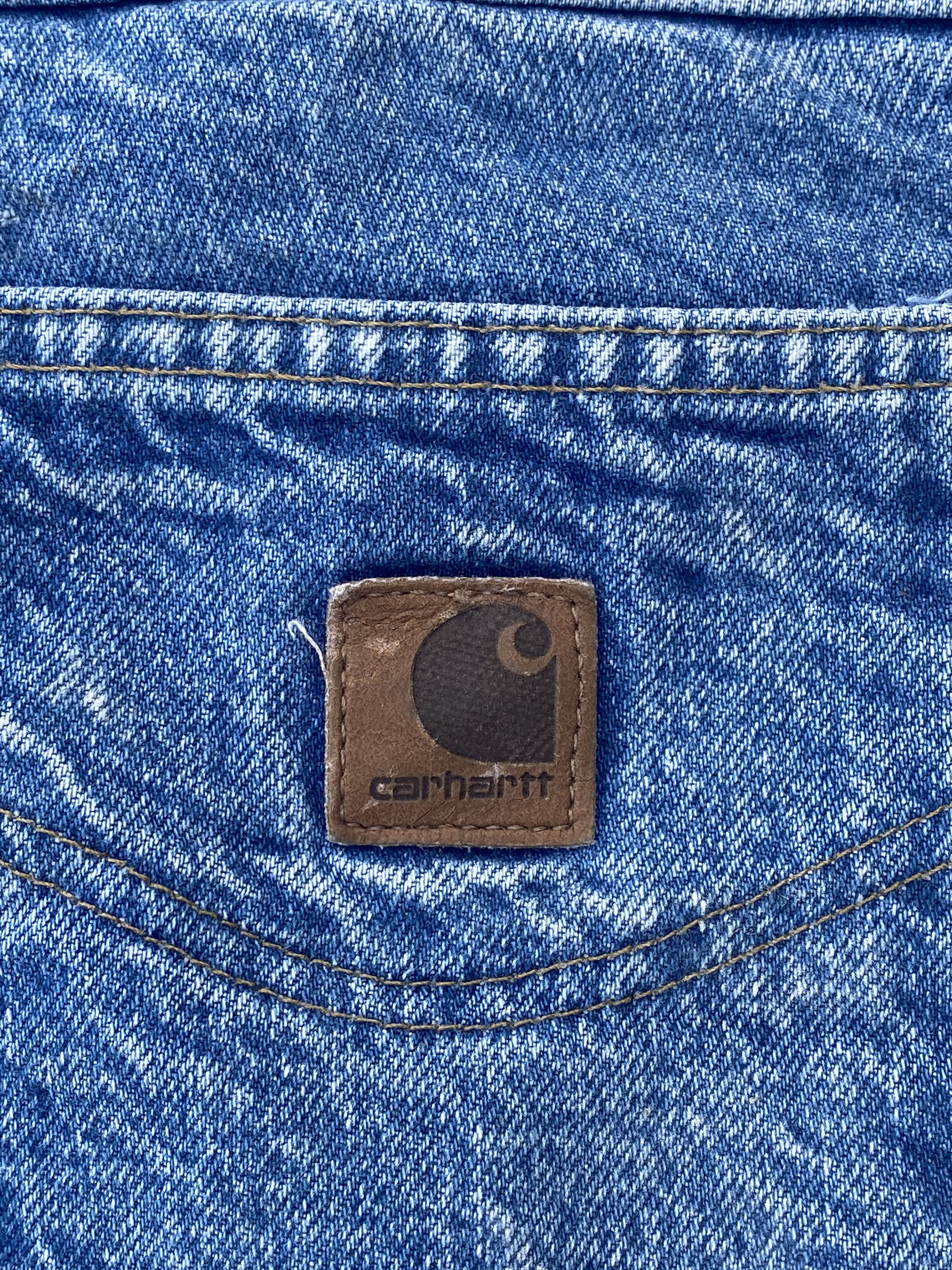 Carhartt × Vintage Vintage Carhatt Stone Wash Blue Denim Size 40 x 34 Size US 40 / EU 56 - 18 Thumbnail
