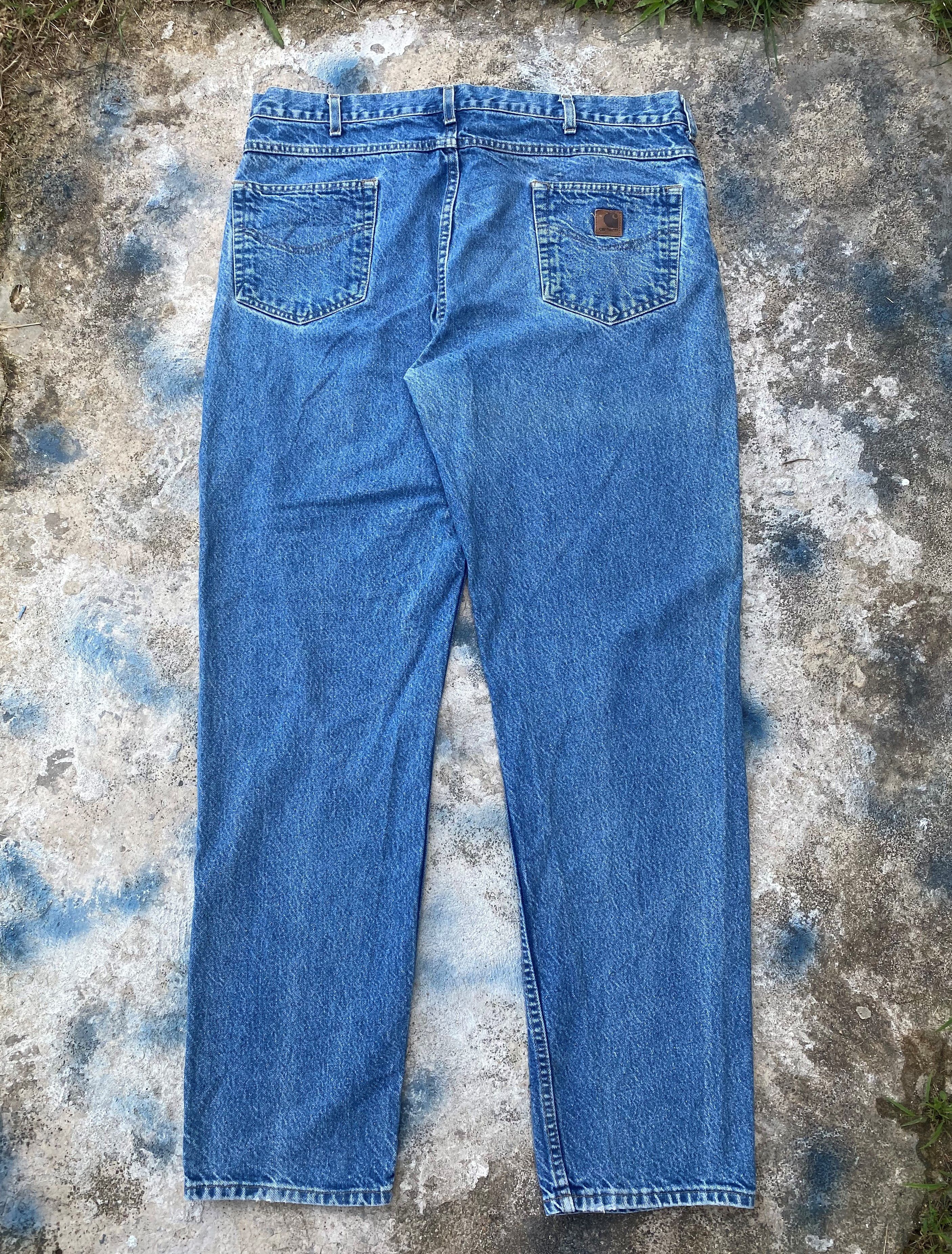 Carhartt × Vintage Vintage Carhatt Stone Wash Blue Denim Size 40 x 34 Size US 40 / EU 56 - 1 Thumbnail
