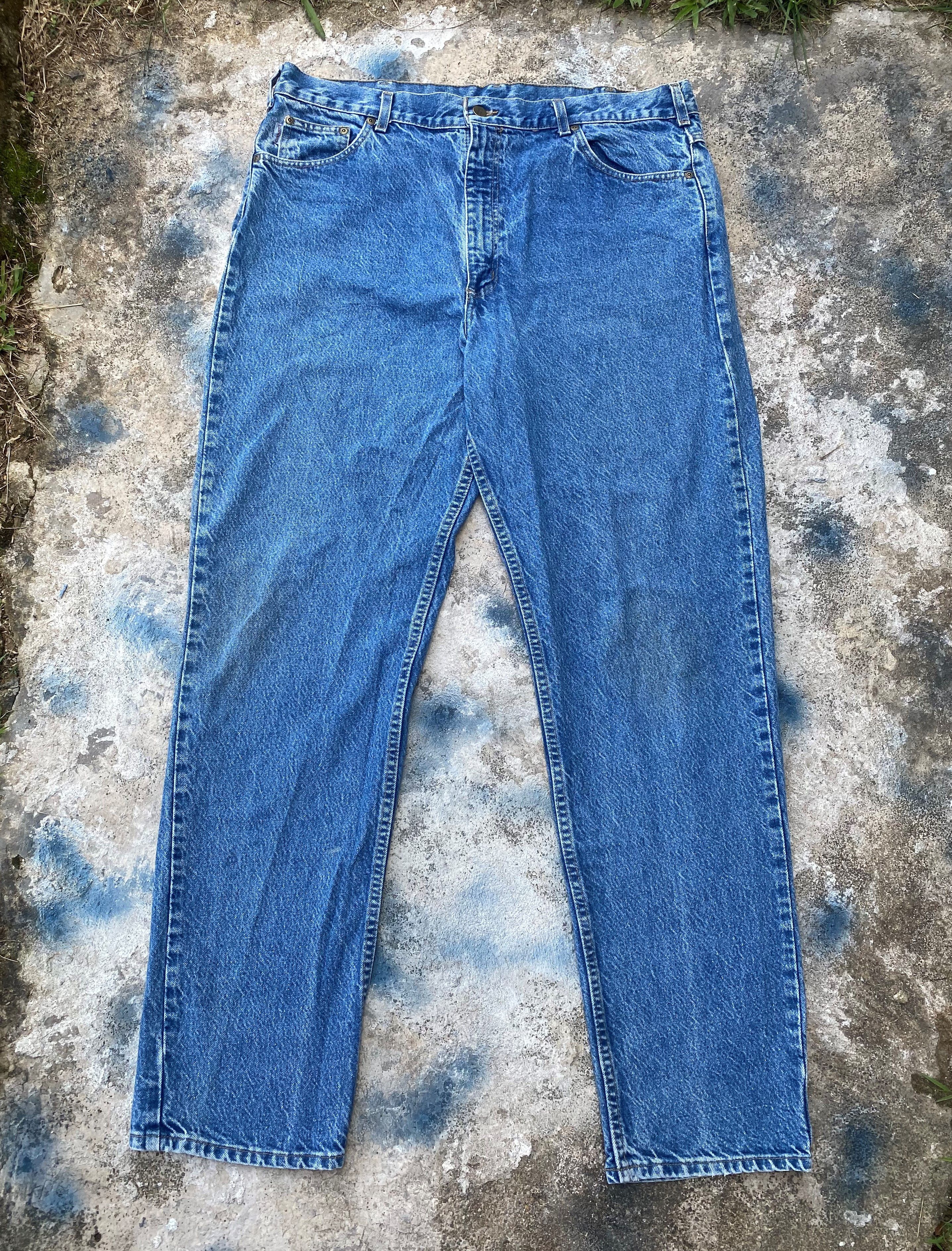 Carhartt × Vintage Vintage Carhatt Stone Wash Blue Denim Size 40 x 34 Size US 40 / EU 56 - 2 Thumbnail
