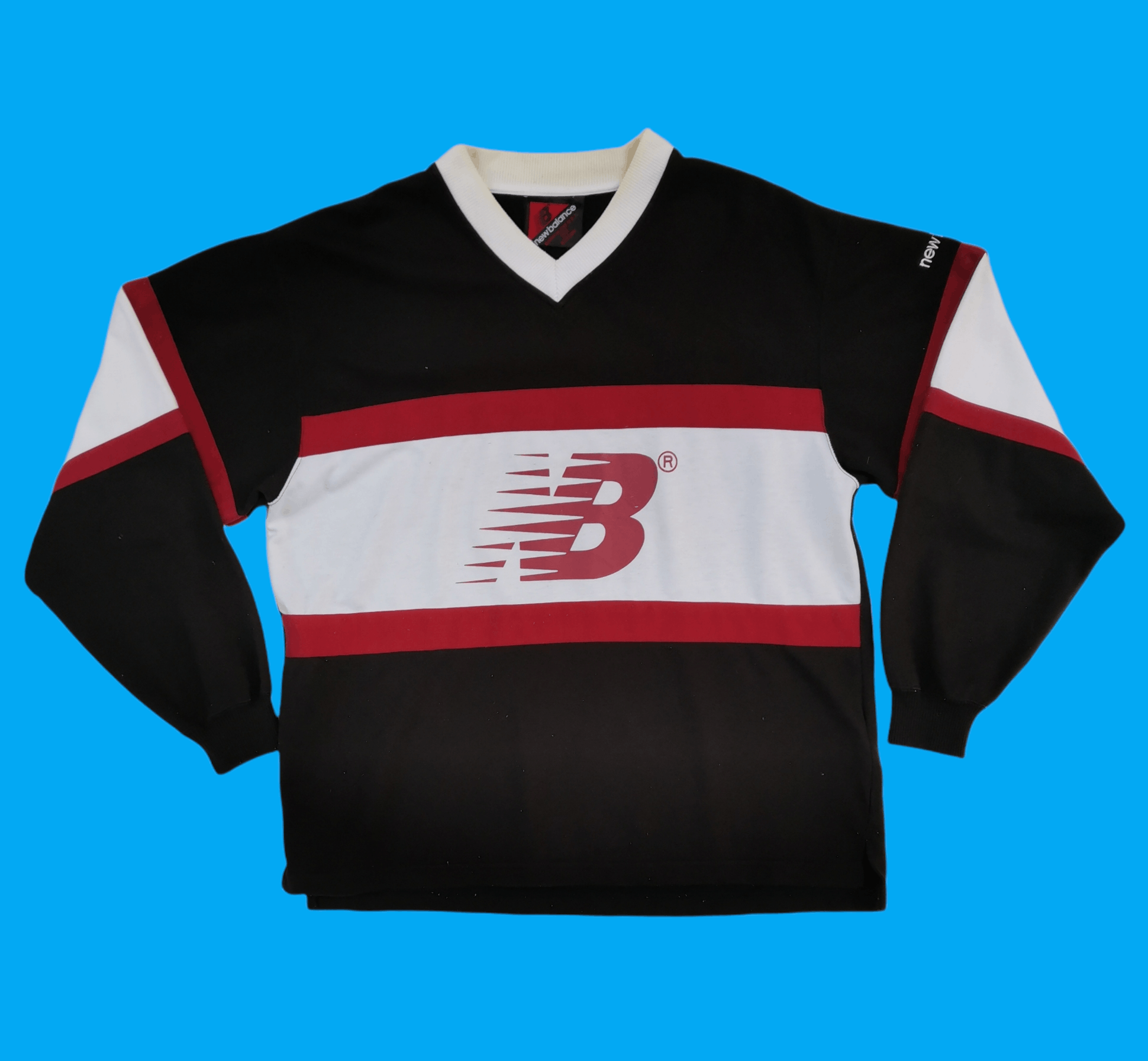 New Balance Vintage New Balance Big Logo Sweatshirt Size US L / EU 52-54 / 3 - 1 Thumbnail