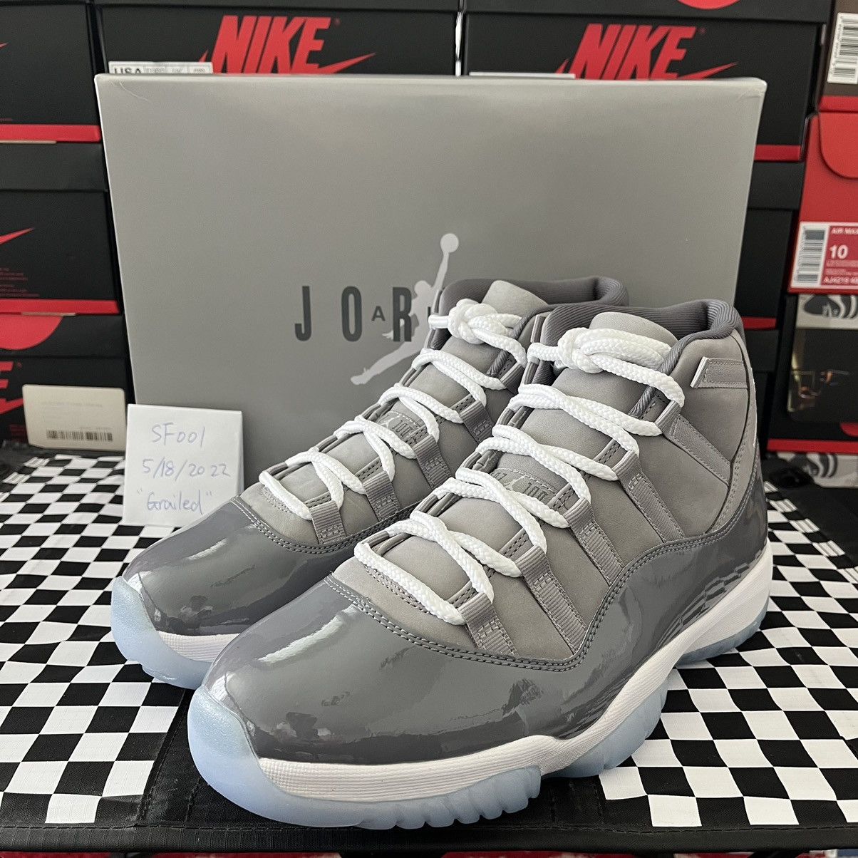 Jordan Brand Air Jordan 11 Retro Cool Grey 2021 CT8012-005 Size 10.5 Size US 10.5 / EU 43-44 - 3 Thumbnail