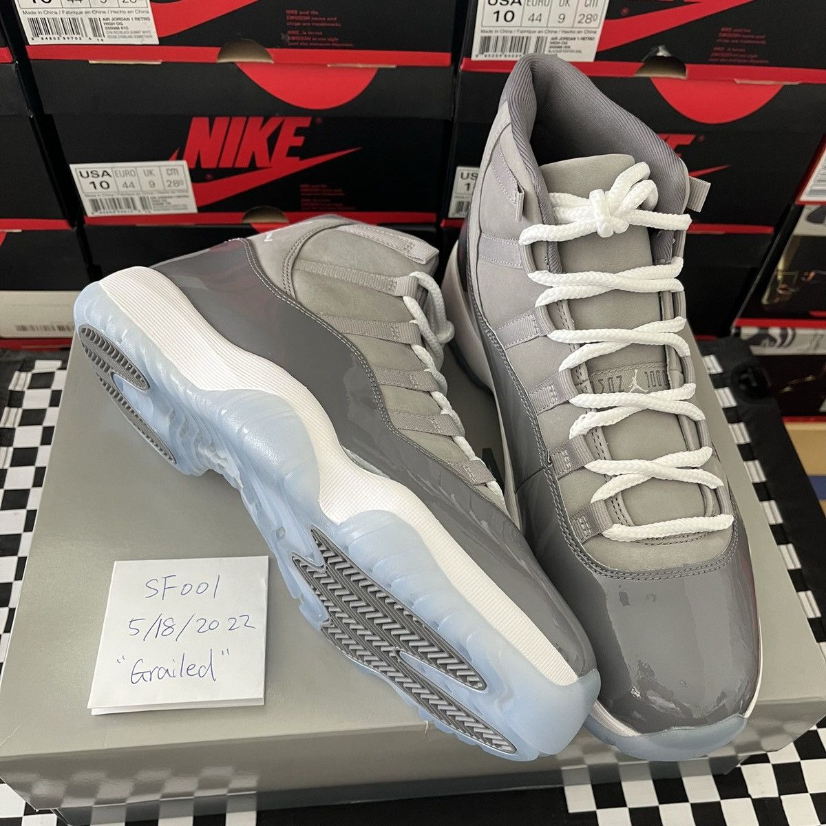 Jordan Brand Air Jordan 11 Retro Cool Grey 2021 CT8012-005 Size 10.5 Size US 10.5 / EU 43-44 - 8 Thumbnail