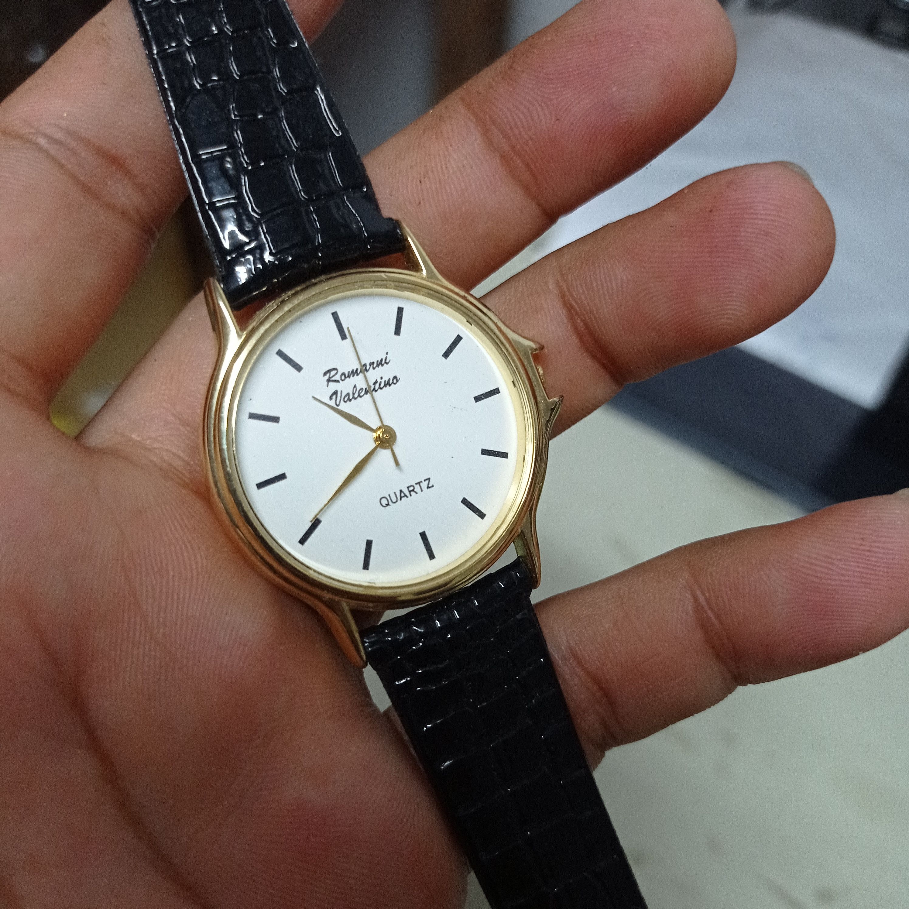 image of Vintage Romanni Valentino (Authentic Vintage Watch) in Black/White, Men's