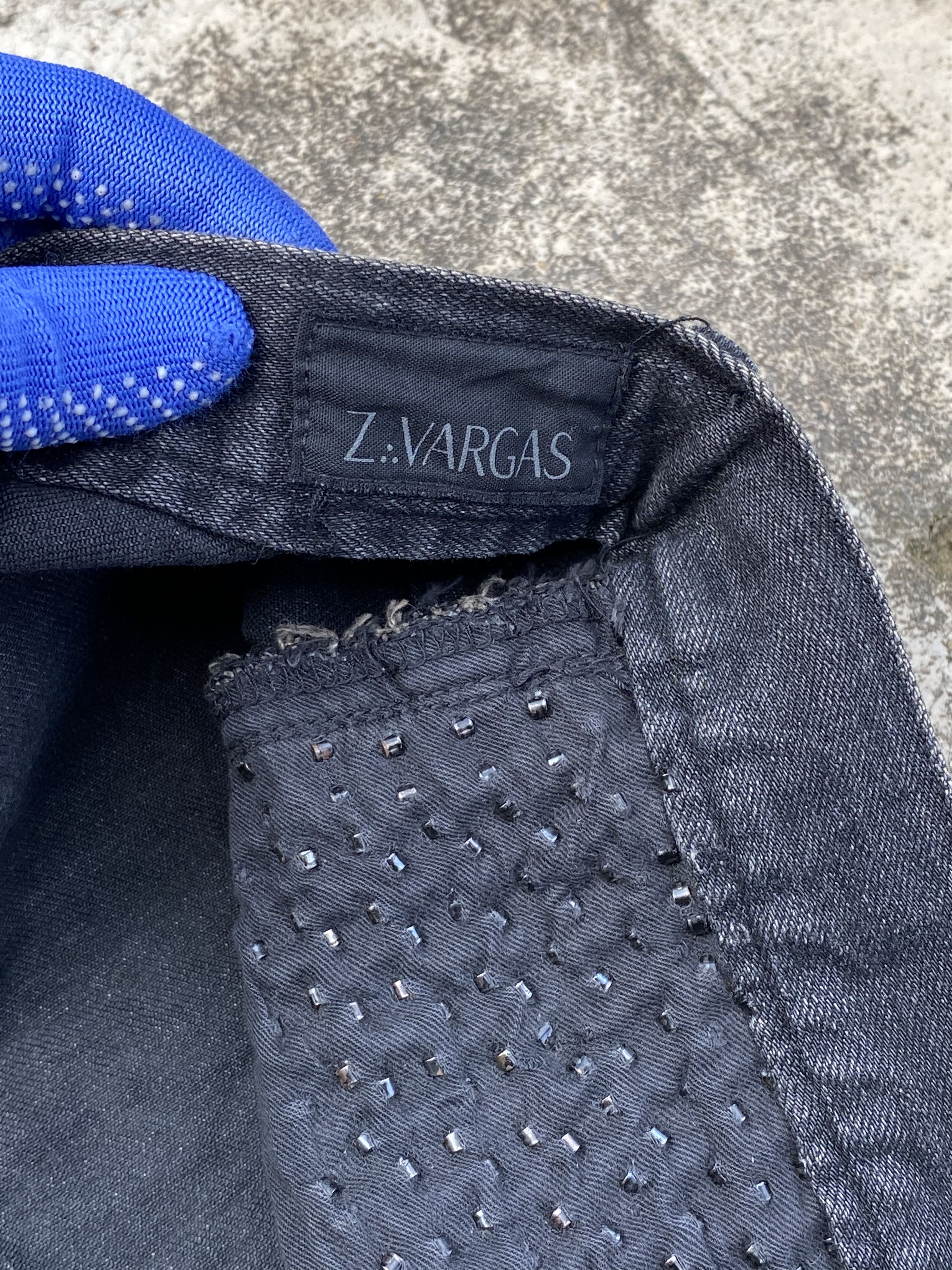 Japanese Brand Crazy Hardcore Spike Seditionaries Black Wash Jeans Size US 34 / EU 50 - 10 Thumbnail