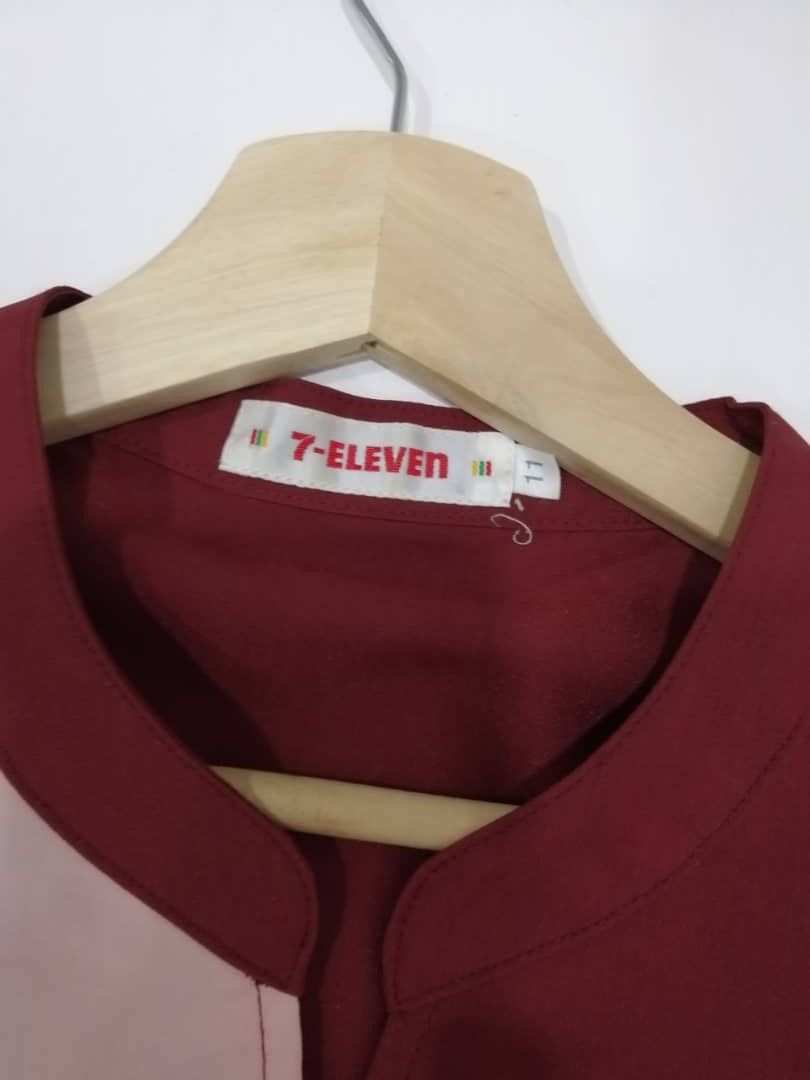 Japanese Brand × Uniform Wares × Vintage Vintage 90s Seven Eleven Shirts 7 Eleven Workwear Size US M / EU 48-50 / 2 - 3 Thumbnail