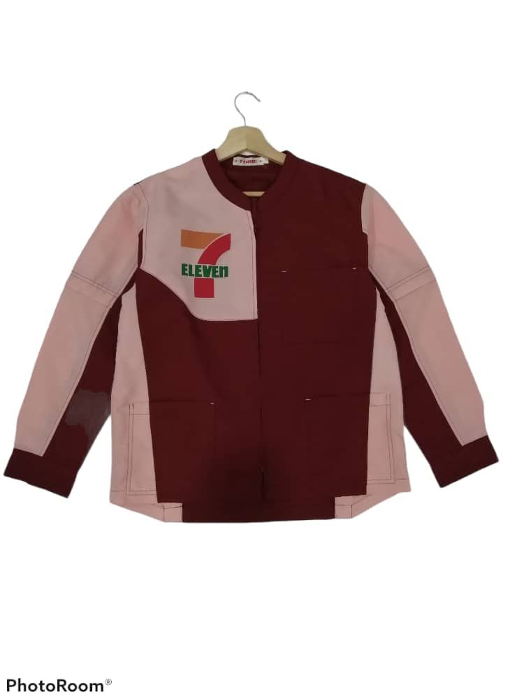 Japanese Brand × Uniform Wares × Vintage Vintage 90s Seven Eleven Shirts 7 Eleven Workwear Size US M / EU 48-50 / 2 - 1 Thumbnail