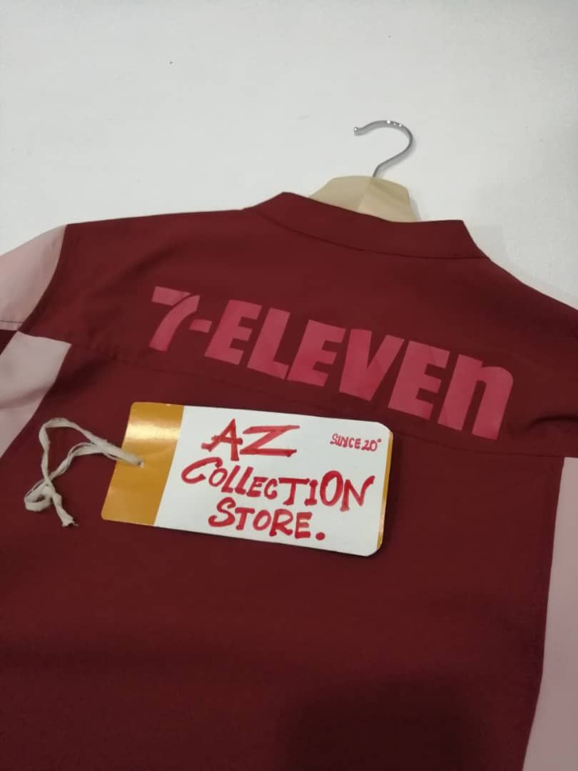 Japanese Brand × Uniform Wares × Vintage Vintage 90s Seven Eleven Shirts 7 Eleven Workwear Size US M / EU 48-50 / 2 - 4 Thumbnail