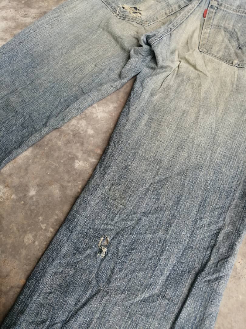 Levi's Faded Blue Vintage Levi's 502 Distressed Denim 29x31 Size US 29 - 10 Thumbnail