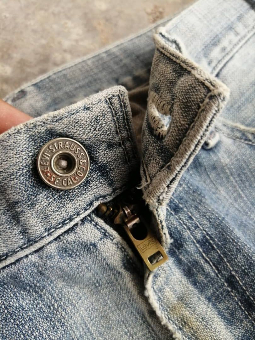 Levi's Faded Blue Vintage Levi's 502 Distressed Denim 29x31 Size US 29 - 5 Thumbnail