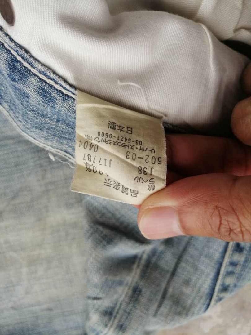 Levi's Faded Blue Vintage Levi's 502 Distressed Denim 29x31 Size US 29 - 8 Thumbnail