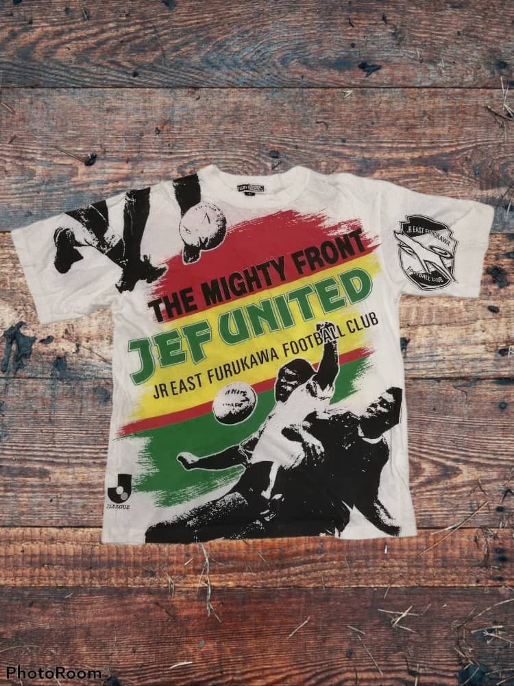 Vintage Vintage JLeague Official JEF United Overprinted Tees Size US M / EU 48-50 / 2 - 1 Thumbnail