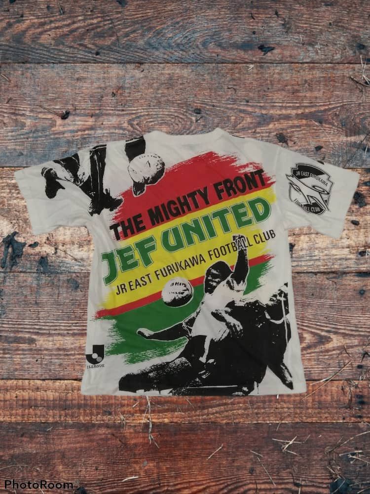Vintage Vintage JLeague Official JEF United Overprinted Tees Size US M / EU 48-50 / 2 - 2 Thumbnail