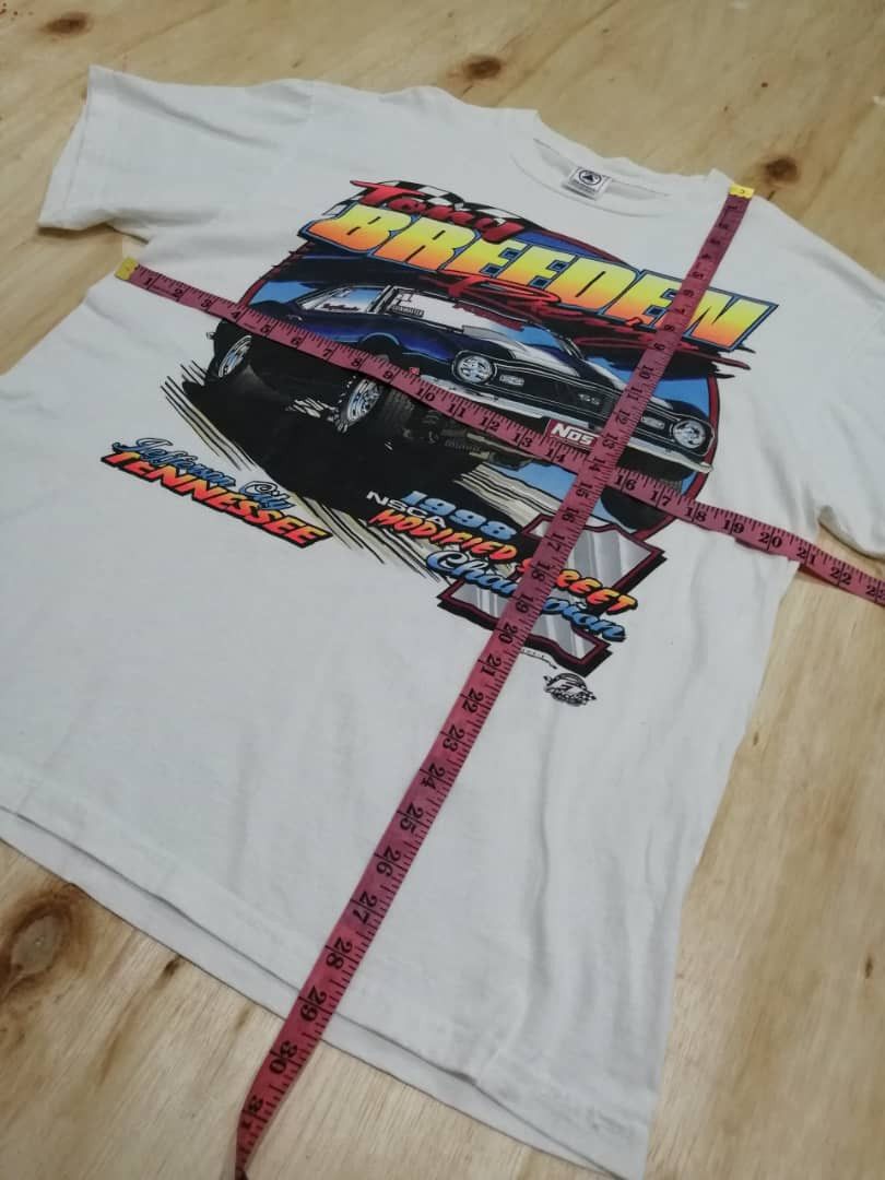 NASCAR × Vintage Vintage 90s Tony Breeden Racing Tees 90's Size US L / EU 52-54 / 3 - 9 Thumbnail