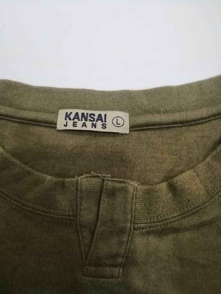 Japanese Brand × Kansai Yamamoto Kansai Jeans Center Bog Logo Tees Size US L / EU 52-54 / 3 - 3 Thumbnail