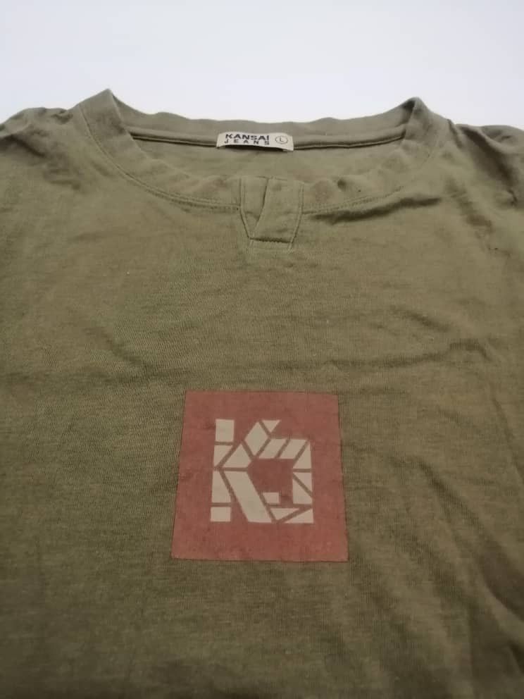 Japanese Brand × Kansai Yamamoto Kansai Jeans Center Bog Logo Tees Size US L / EU 52-54 / 3 - 6 Thumbnail