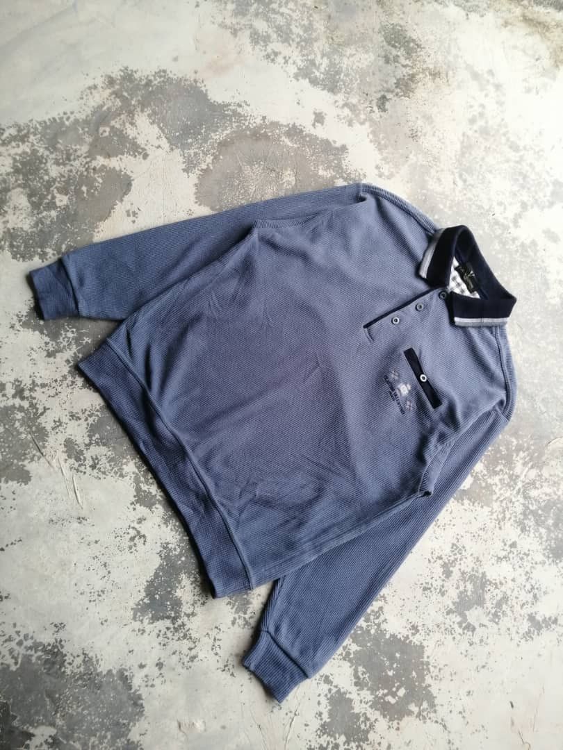 Valentino × Vintage Vintage Claudio Valentino Paris Collar Sweatshirt Size US L / EU 52-54 / 3 - 1 Thumbnail