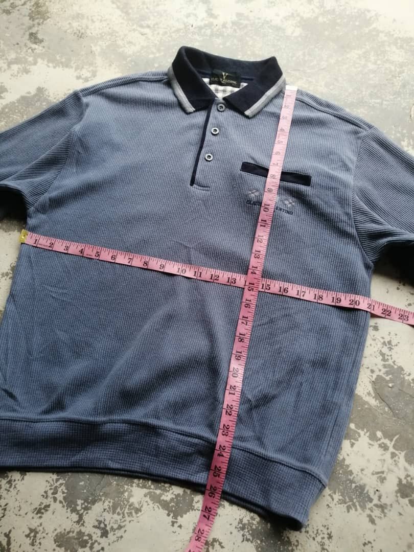 Valentino × Vintage Vintage Claudio Valentino Paris Collar Sweatshirt Size US L / EU 52-54 / 3 - 9 Thumbnail