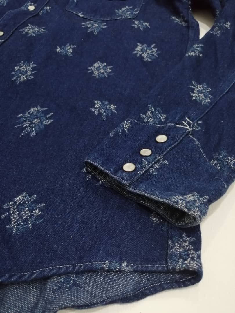 Edifice Japan × Japanese Brand Edifice Denim Western Shirts Like Kapital / Visvim Design Size US M / EU 48-50 / 2 - 7 Thumbnail