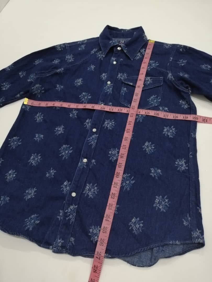 Edifice Japan × Japanese Brand Edifice Denim Western Shirts Like Kapital / Visvim Design Size US M / EU 48-50 / 2 - 9 Thumbnail