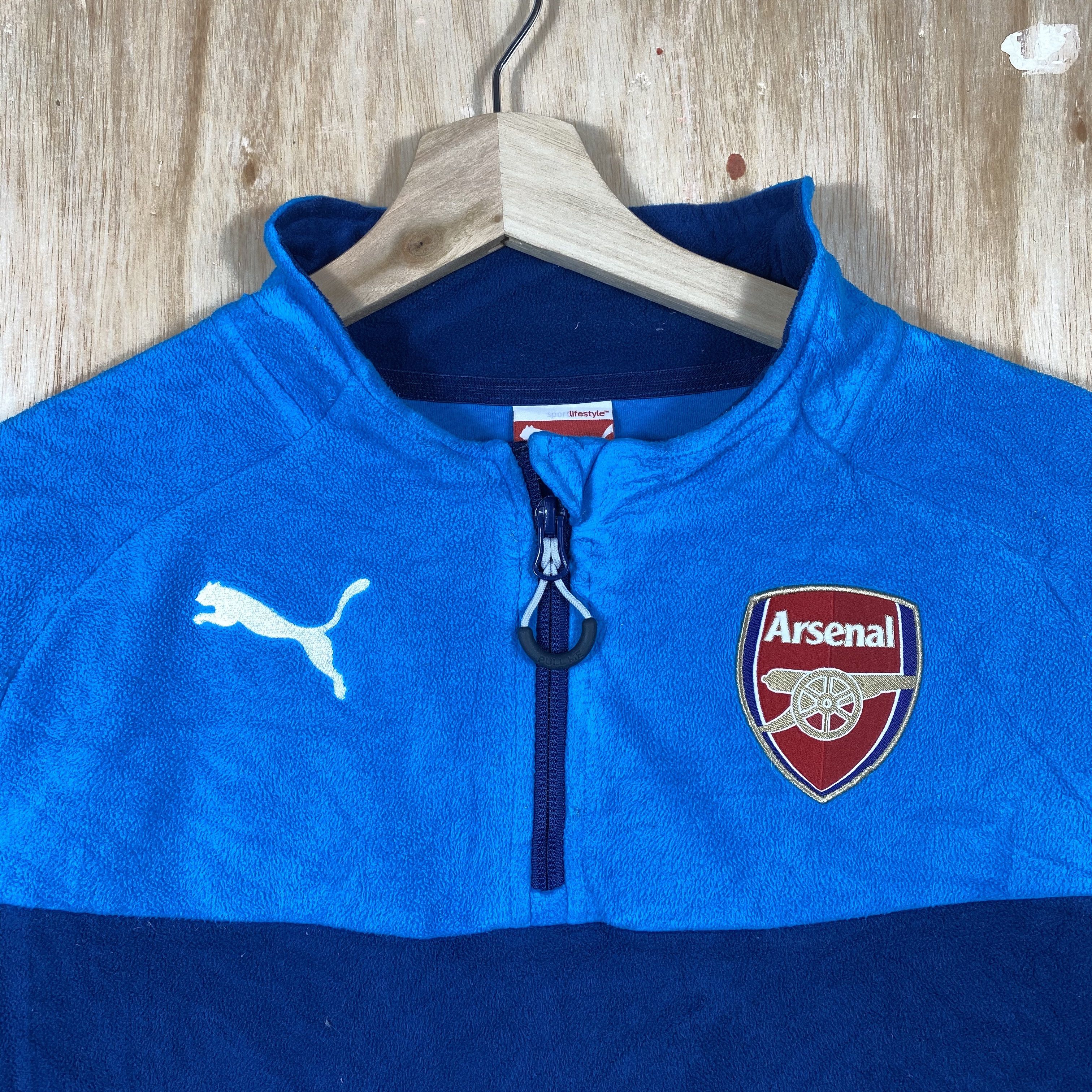 Puma Arsenal Pull Over Fleece Sweatshirts Size US M / EU 48-50 / 2 - 3 Thumbnail