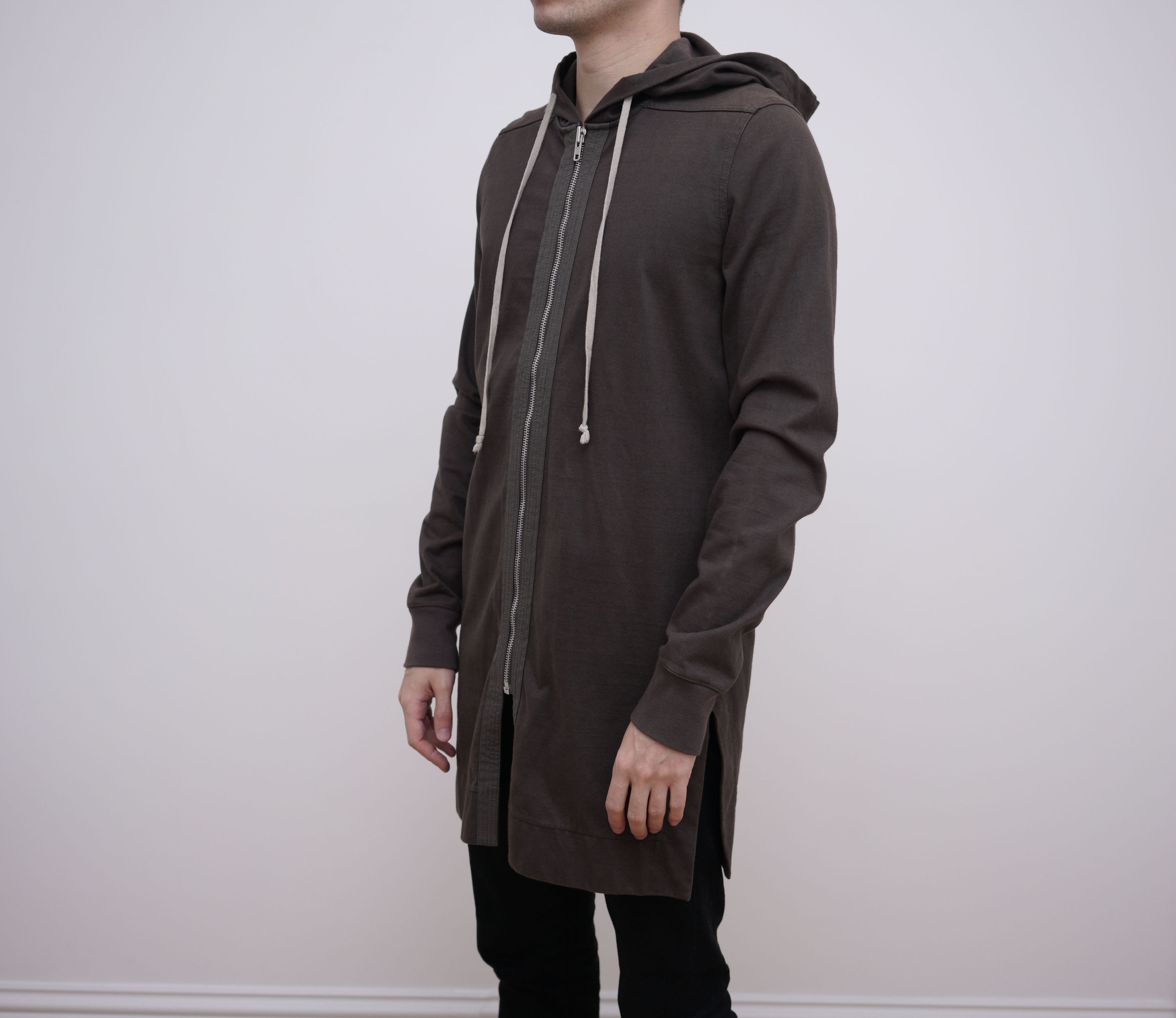 Rick Owens Long Body Zip Hoodie size M/50 Size US M / EU 48-50 / 2 - 3 Thumbnail