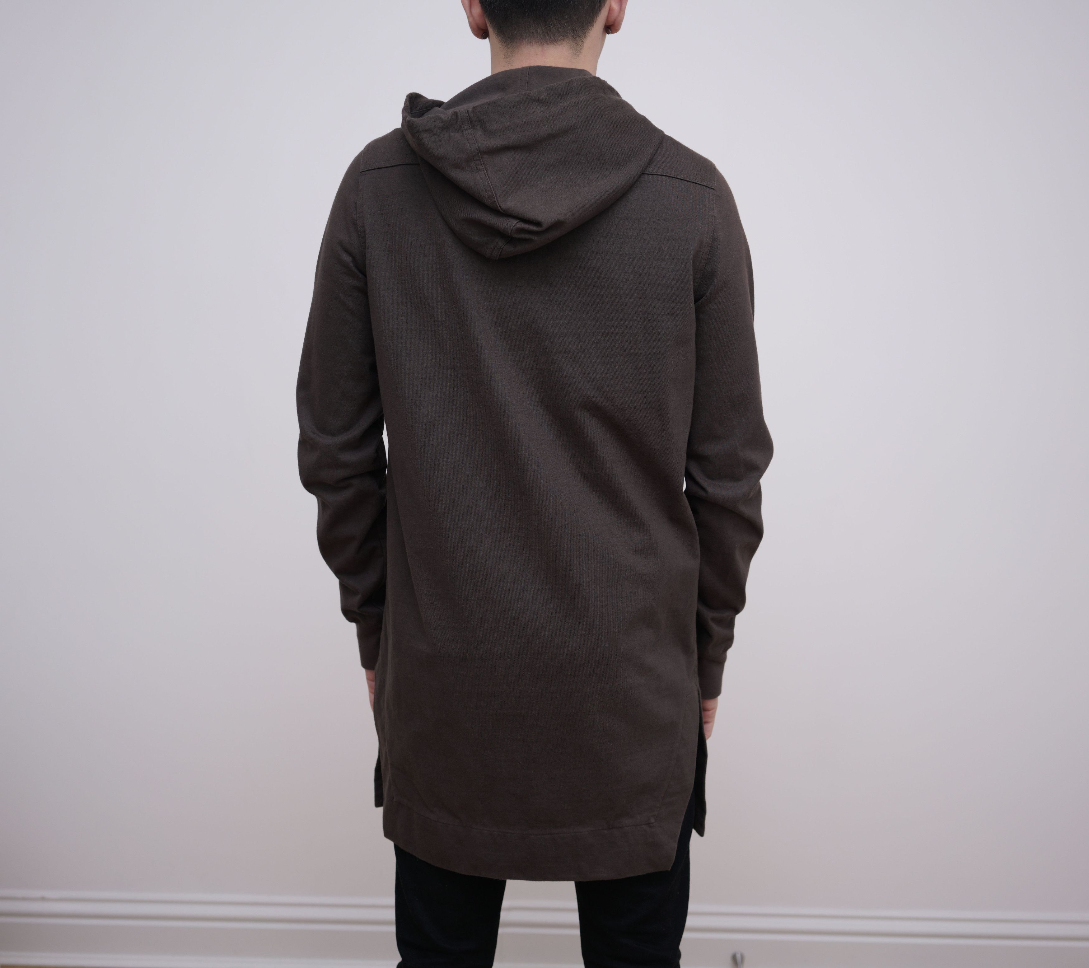 Rick Owens Long Body Zip Hoodie size M/50 Size US M / EU 48-50 / 2 - 2 Thumbnail