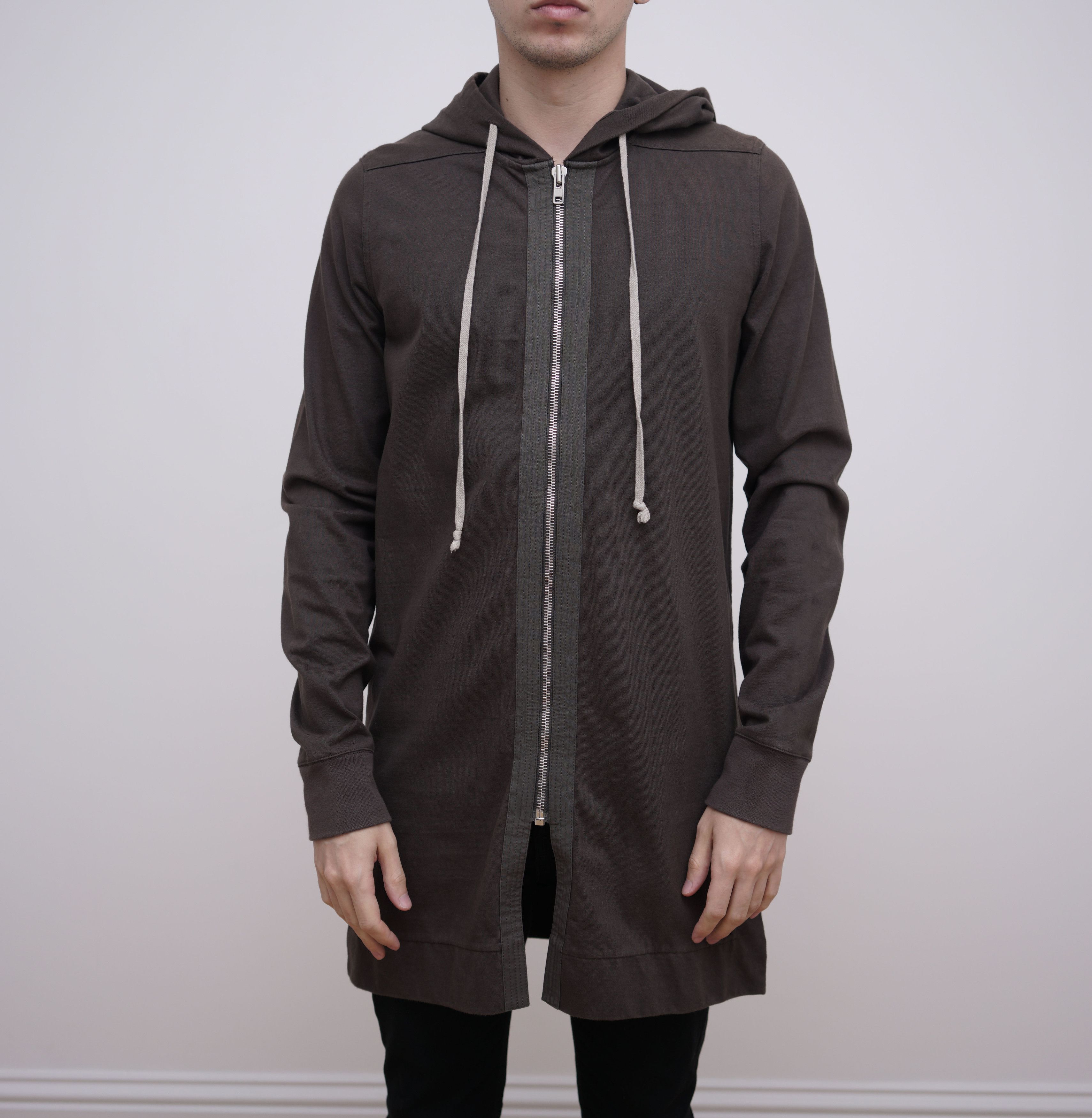 Rick Owens Long Body Zip Hoodie size M/50 Size US M / EU 48-50 / 2 - 1 Thumbnail