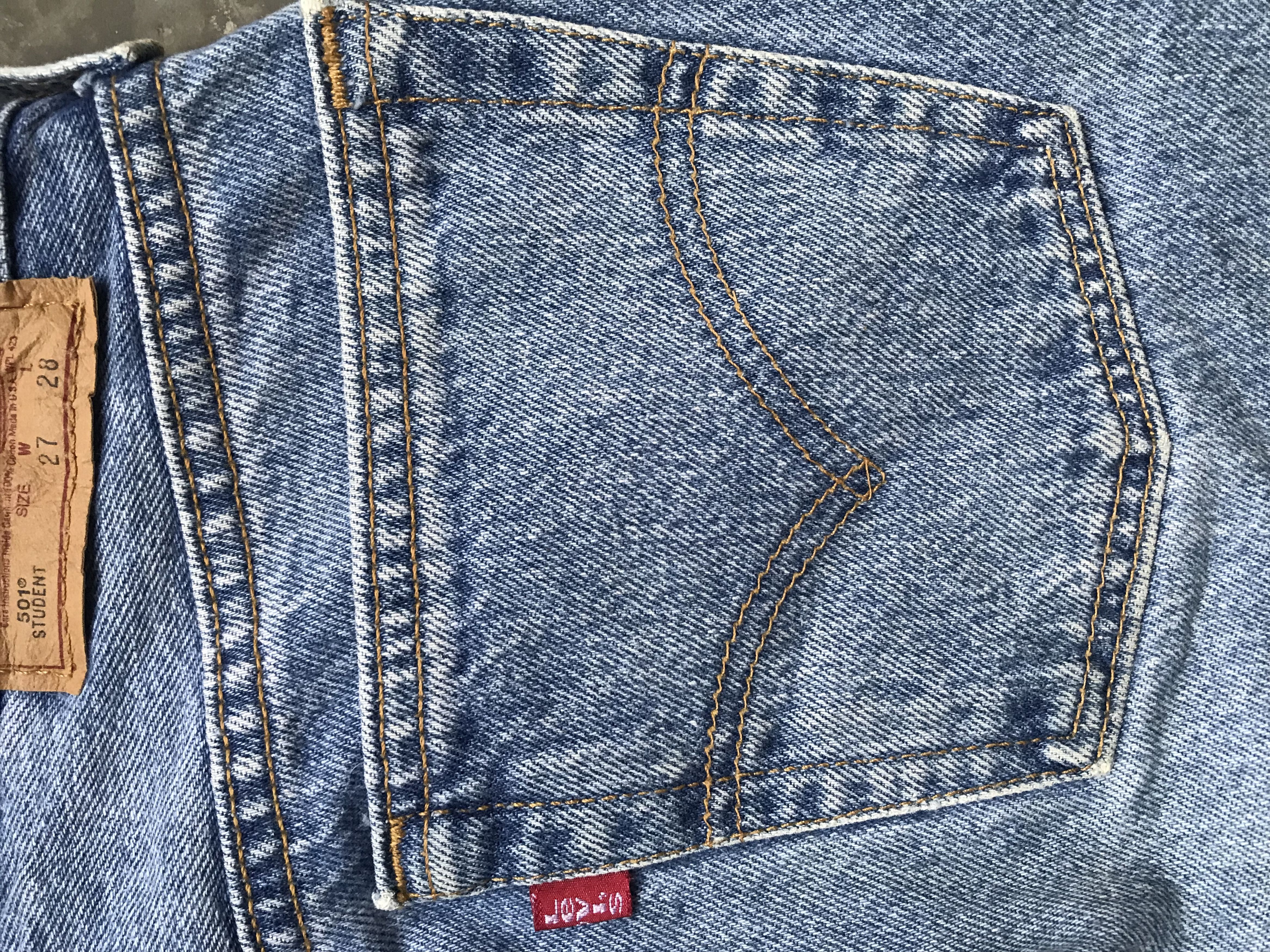 Levi's VLEV26 - W25 Vintage Levis 501 Student Denim Size US 26 / EU 42 - 10 Thumbnail