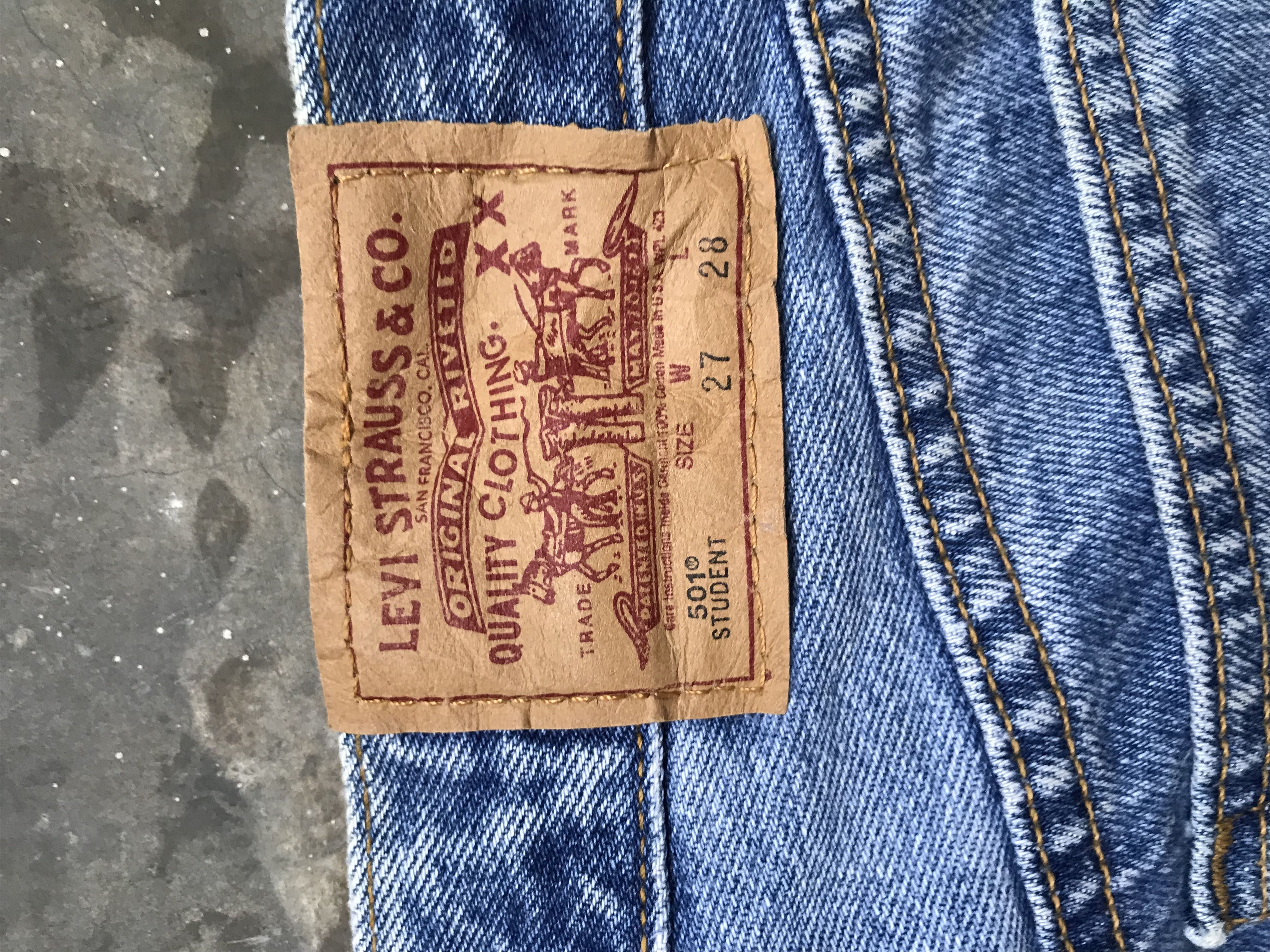 Levi's VLEV26 - W25 Vintage Levis 501 Student Denim Size US 26 / EU 42 - 9 Thumbnail