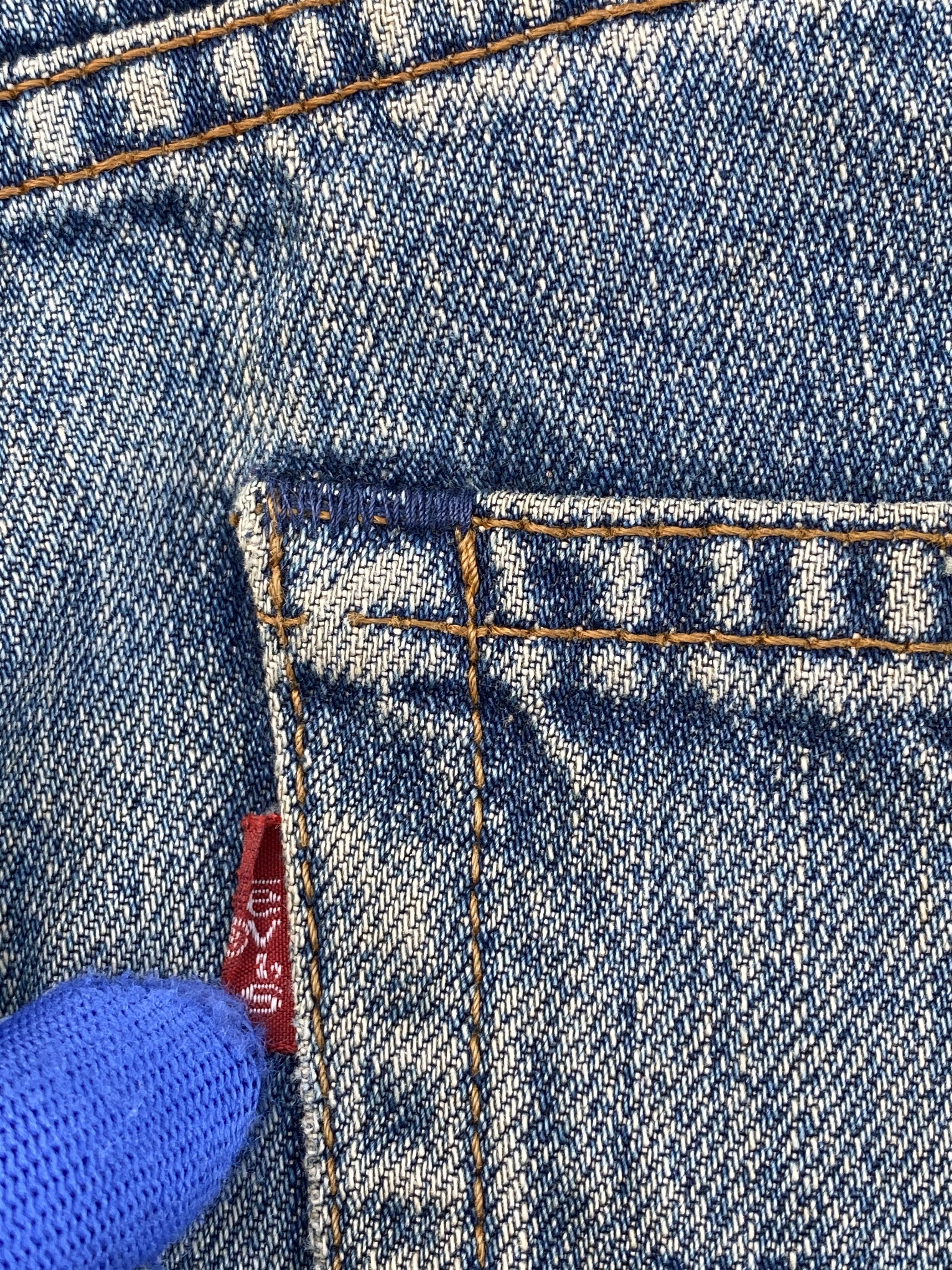 Levi's × Vintage 90s Vintage Light Blue Wash Levis 504 Redline Size US 29 - 17 Thumbnail
