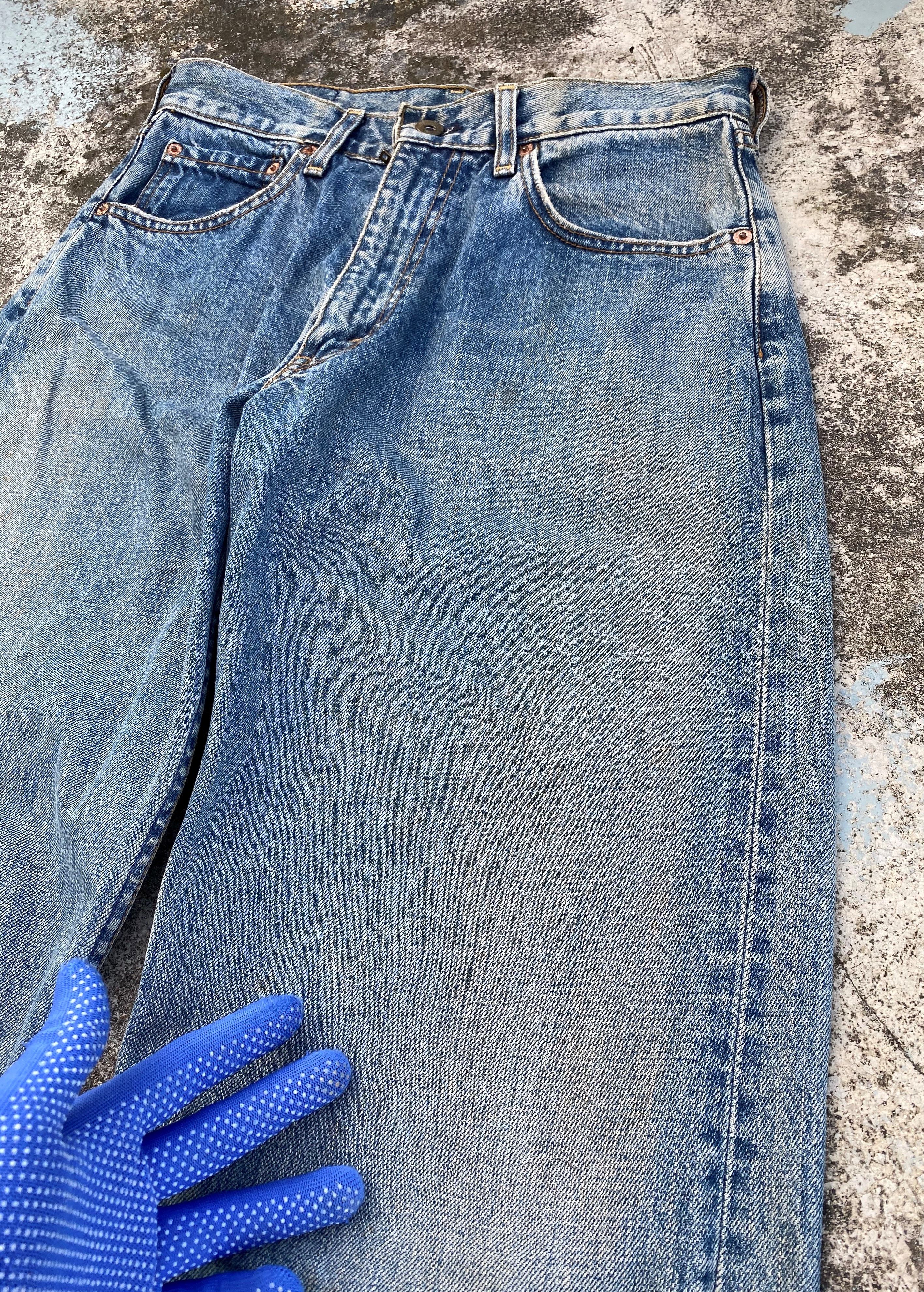 Levi's × Vintage 90s Vintage Light Blue Wash Levis 504 Redline Size US 29 - 7 Thumbnail