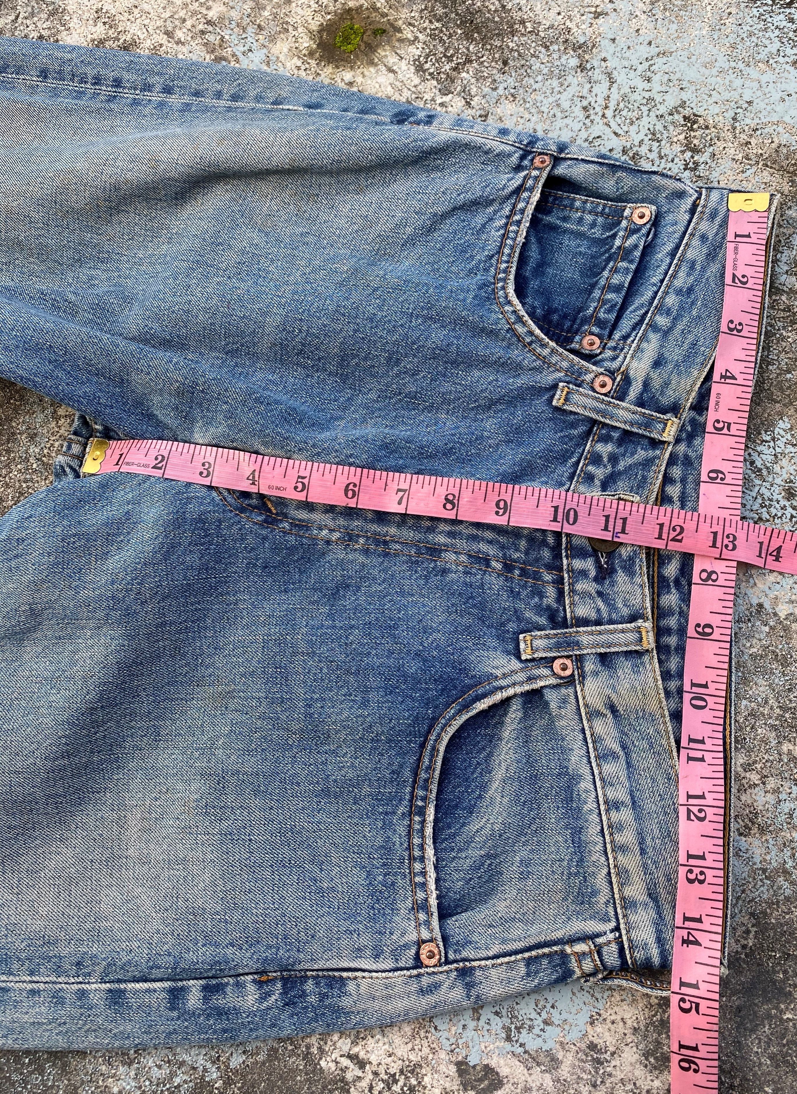 Levi's × Vintage 90s Vintage Light Blue Wash Levis 504 Redline Size US 29 - 19 Thumbnail