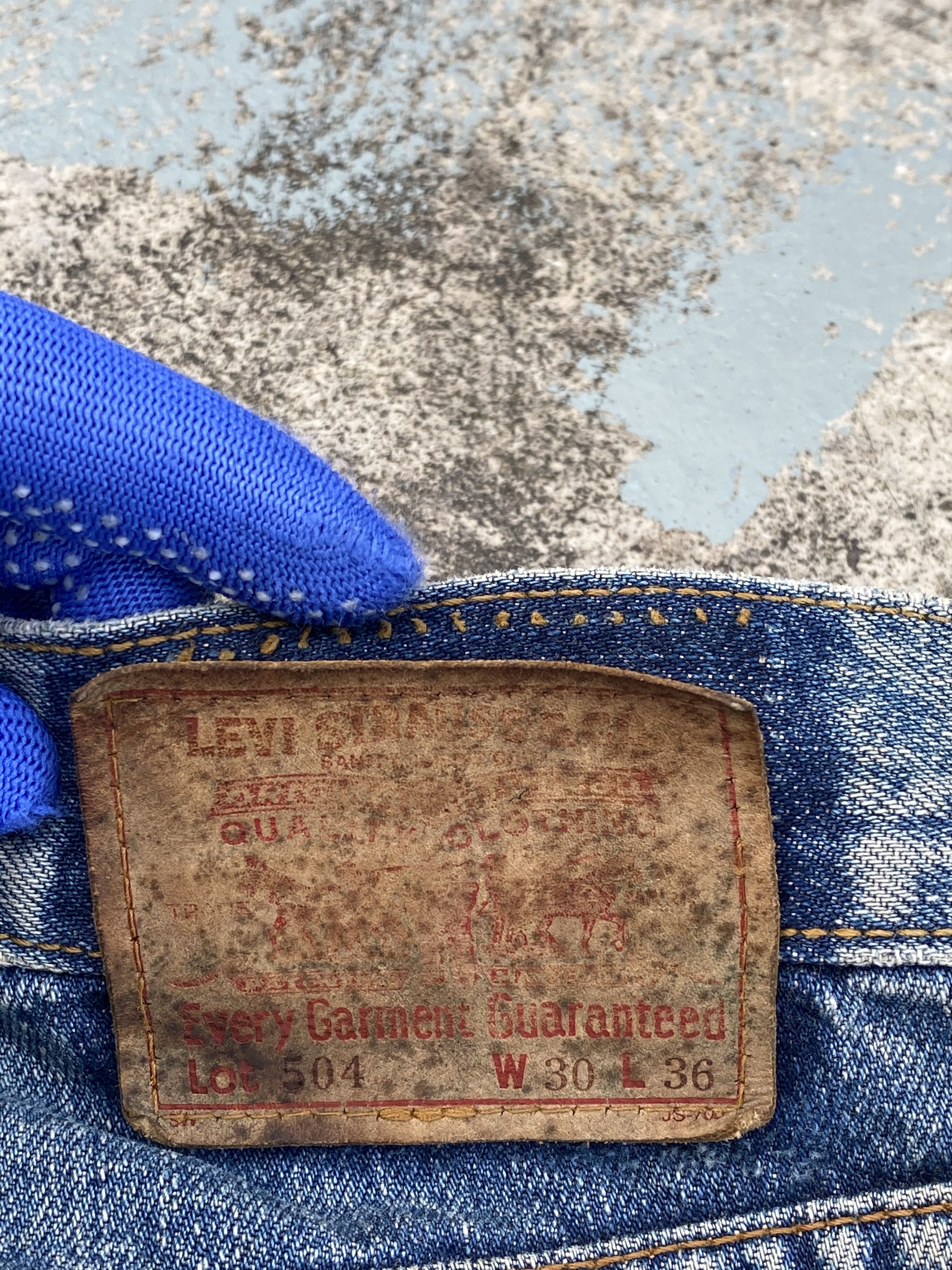 Levi's × Vintage 90s Vintage Light Blue Wash Levis 504 Redline Size US 29 - 16 Thumbnail