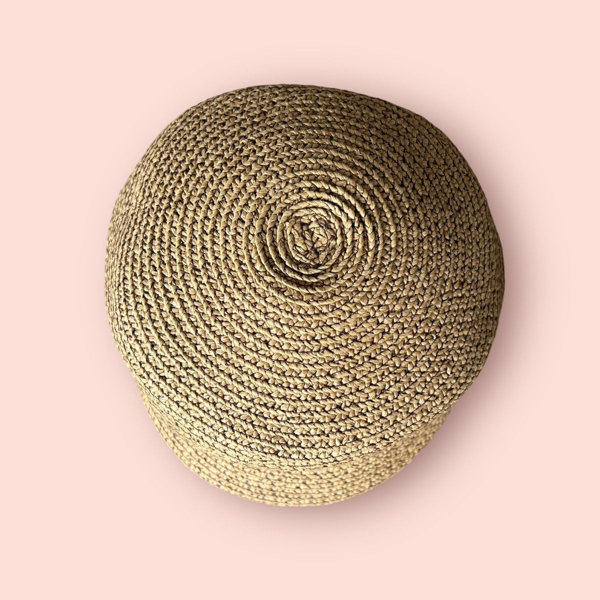 Japanese Brand RARE BACK NUMBER WEAVED STRAW BAKER BOY HAT Size ONE SIZE - 15 Thumbnail