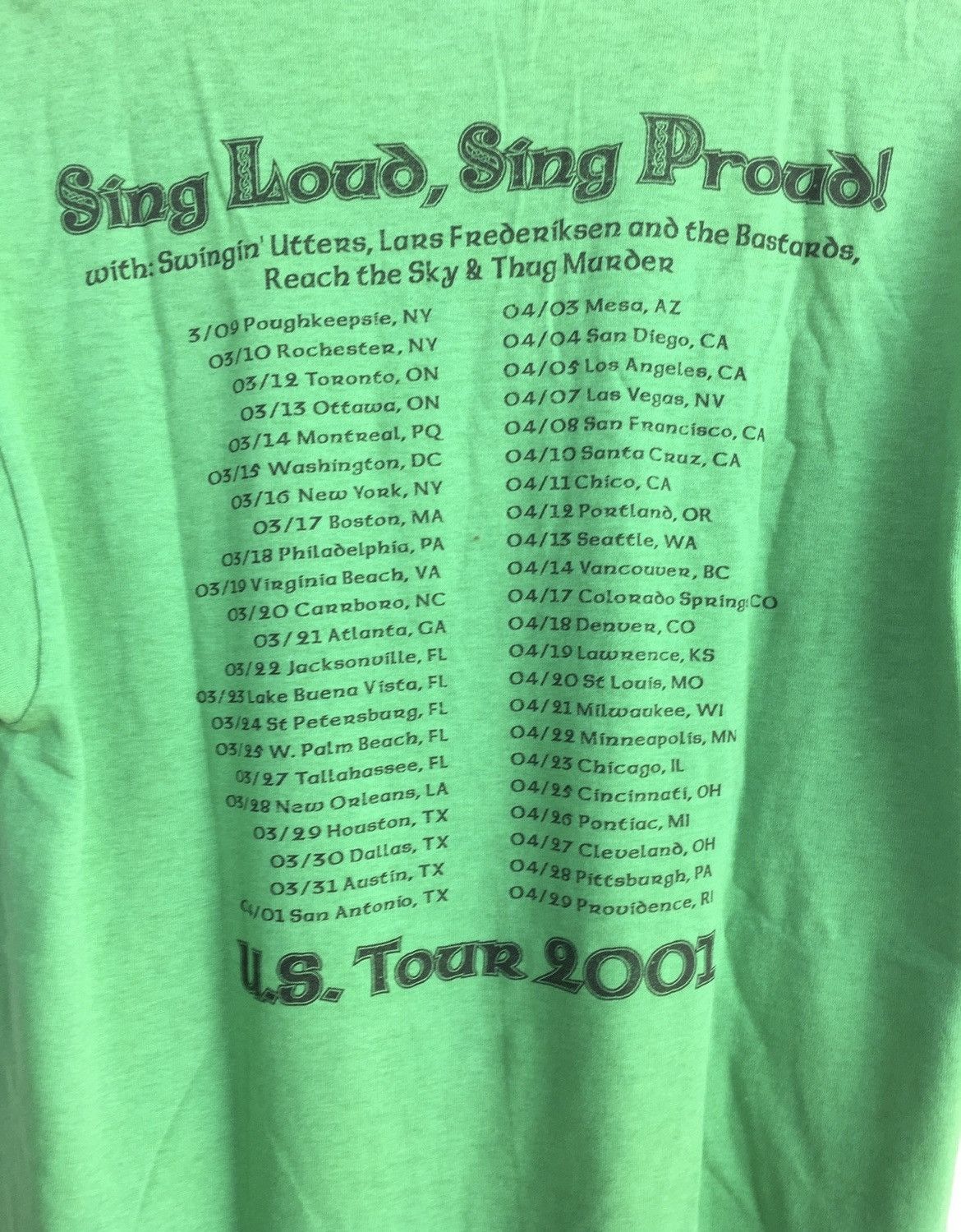 Band Tees Vintage Y2K Dropkick Murphys punk band 2001 us tour t shirt Size US M / EU 48-50 / 2 - 5 Thumbnail