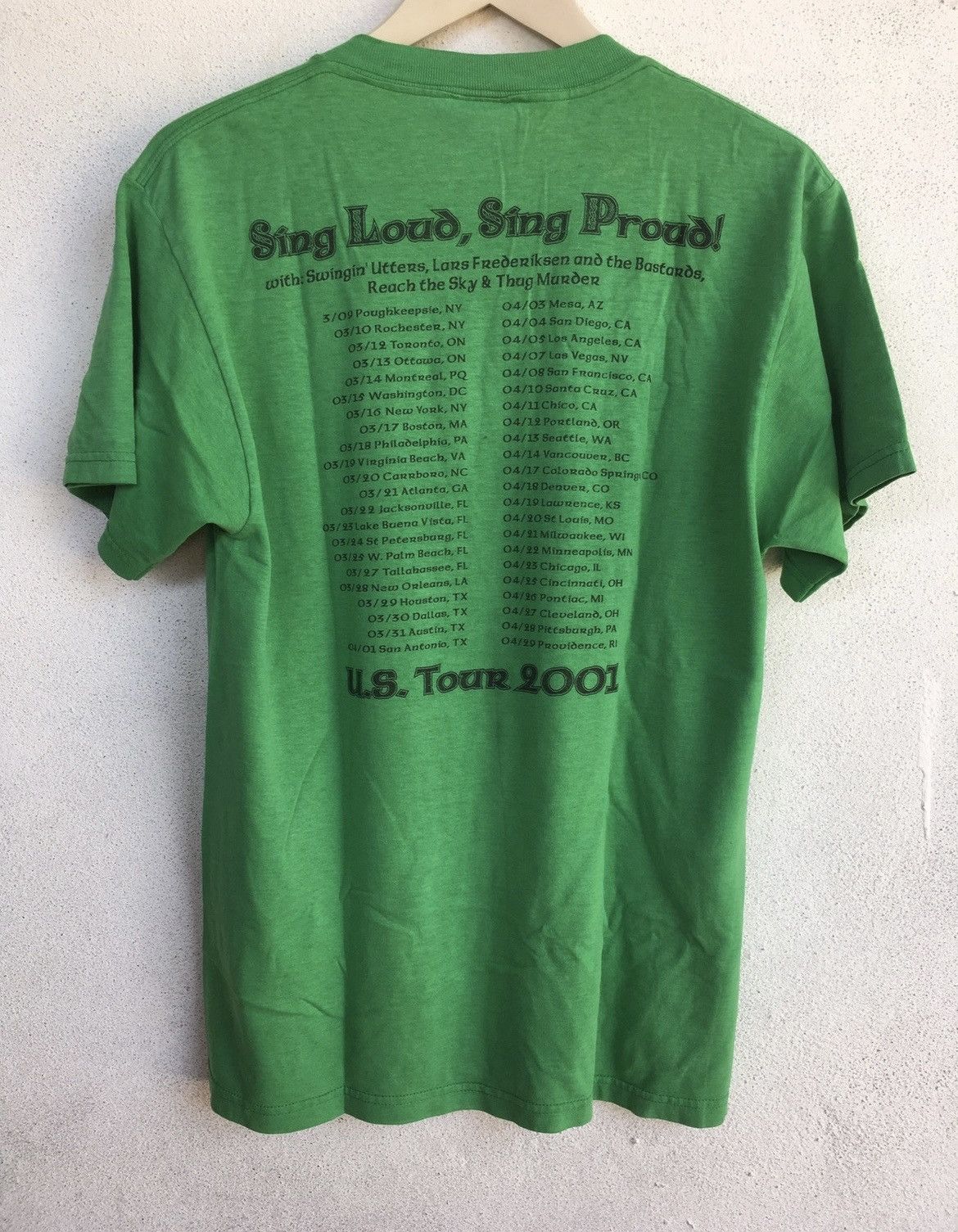 Band Tees Vintage Y2K Dropkick Murphys punk band 2001 us tour t shirt Size US M / EU 48-50 / 2 - 2 Thumbnail