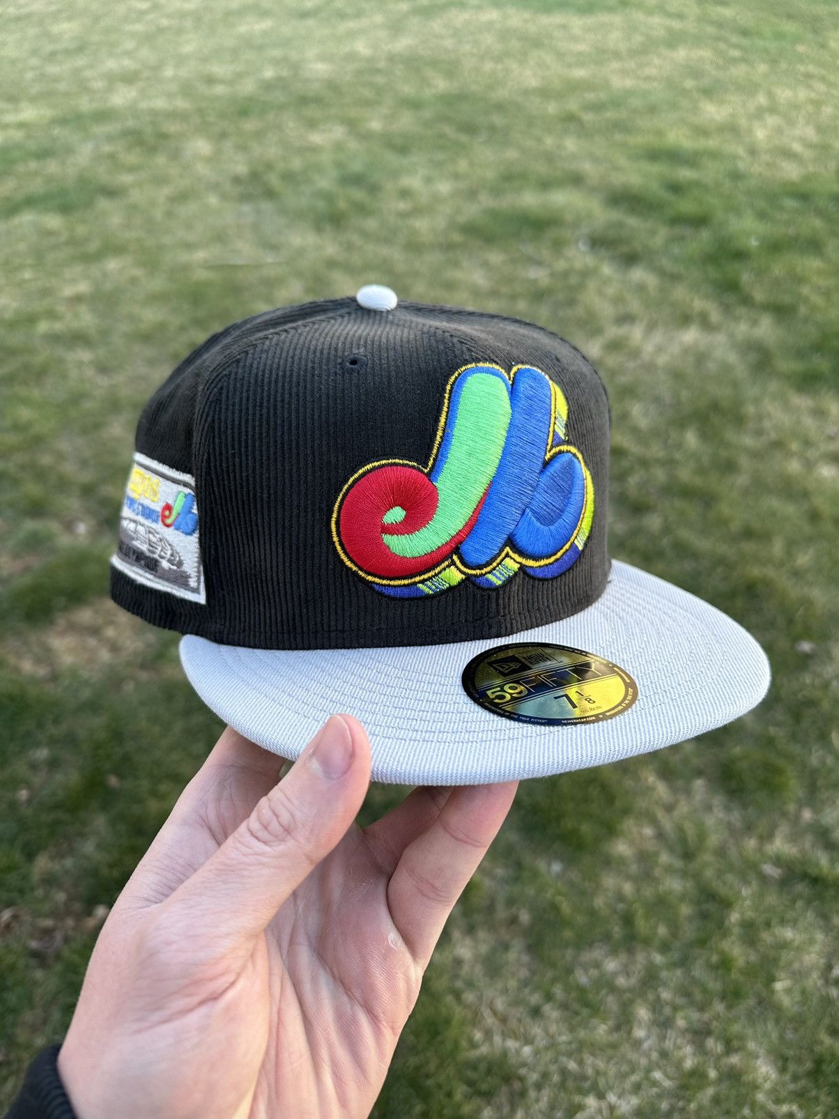 MLB × MyFitteds × New Era Myfitteds Nintendo Montreal Expos Fitted 7 1/8 Black Cord Size ONE SIZE - 1 Thumbnail