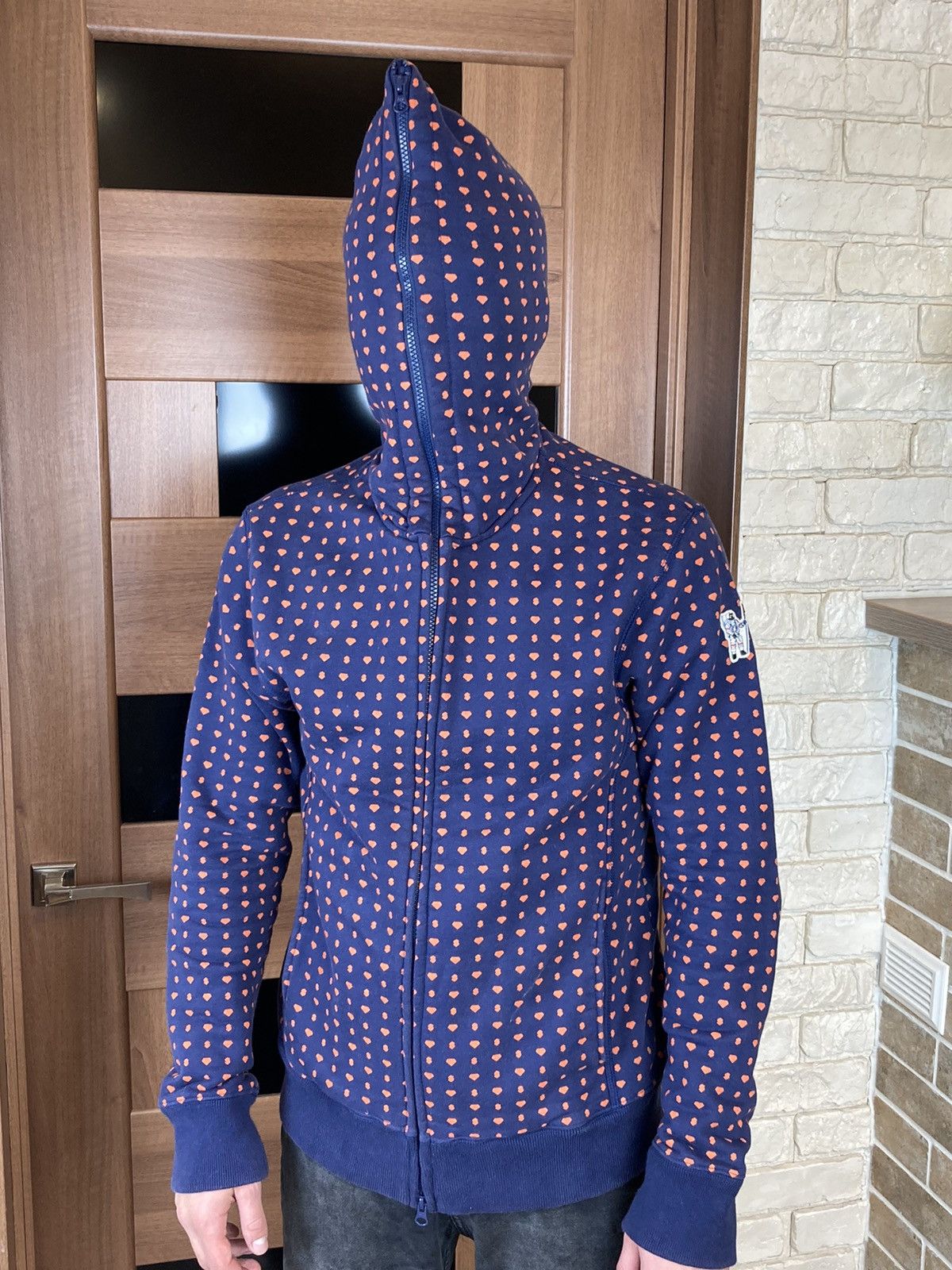 Billionaire Boys Club Billionaire Boys Club diamonds dollars full zip blue hoodie Size US M / EU 48-50 / 2 - 1 Thumbnail