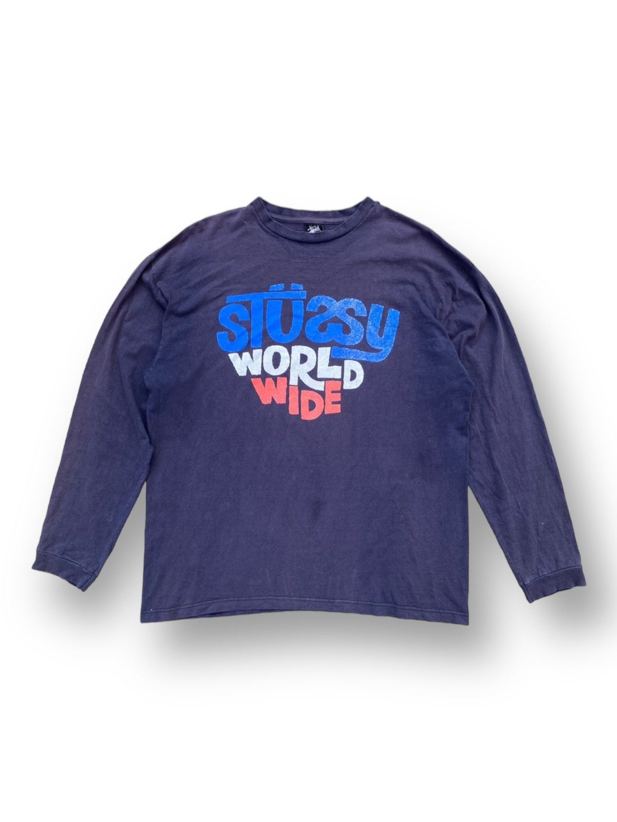 Other Vintage Stussy World Wide Long Sleeve Shirt. #A8 Size US XL / EU 56 / 4 - 1 Thumbnail
