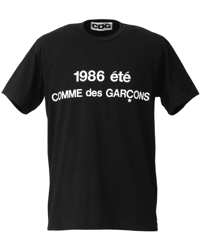 image of Cdg Cdg Cdg x Comme Des Garcons Cdg T-Shirt 1986 Comme Des Garcons in Black, Men's (Size XL)